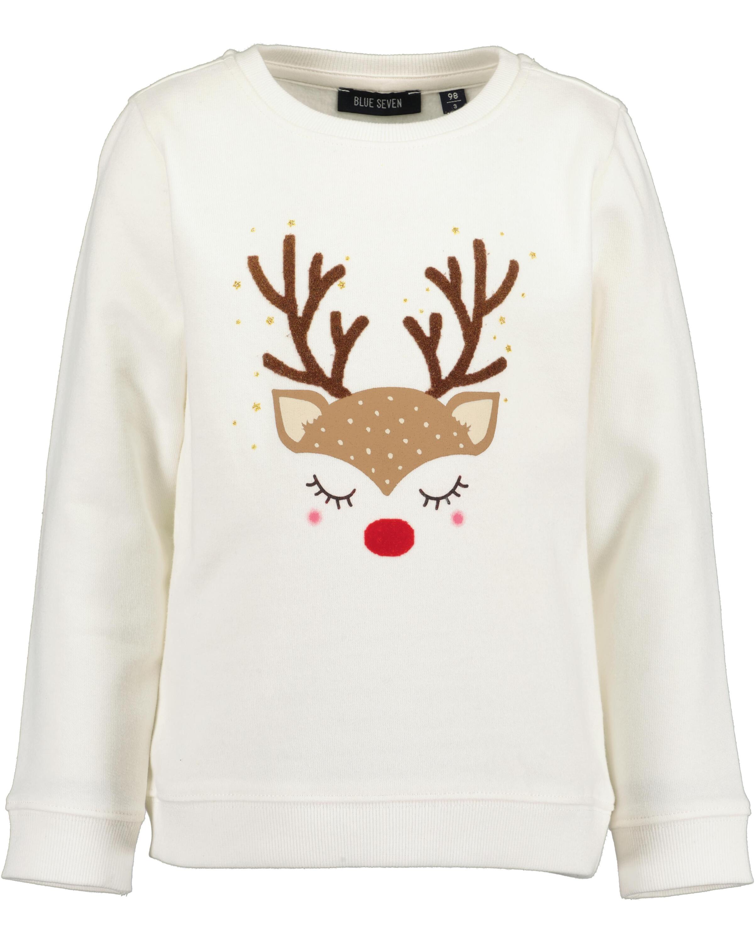 Blue Seven Mädchen Sweatshirt »Mädchen Sweatshirt« 1 Stk. tlg. in weiß, Größe 104