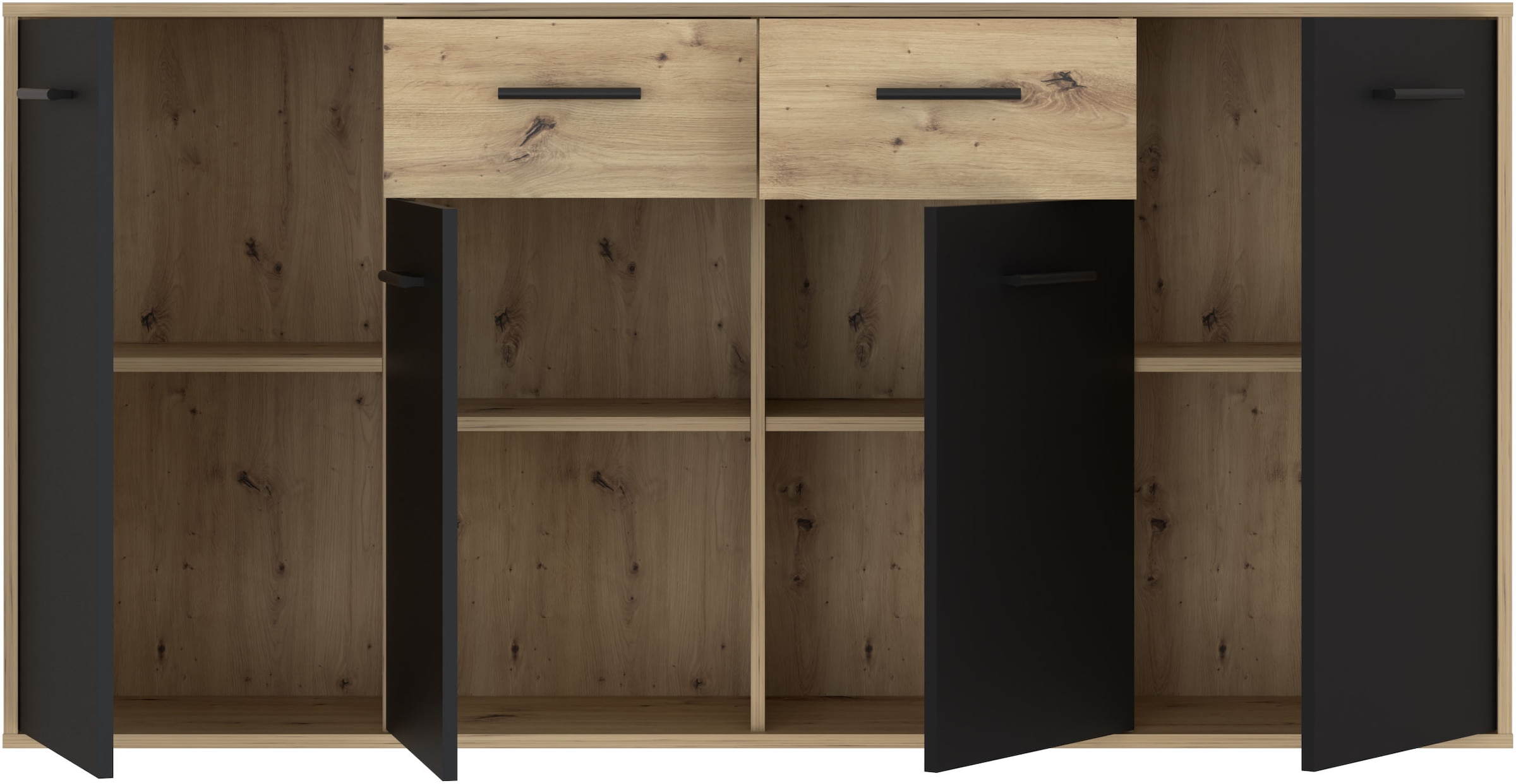 FORTE Sideboard »Sideboard, verschiedene Dekore, Schubkästen«