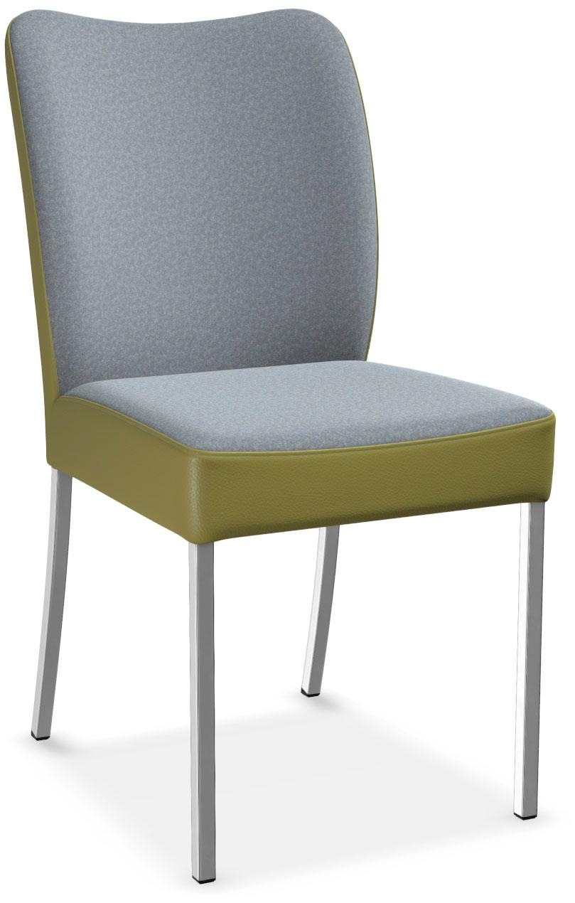 bert plantagie Stuhl »DUO«, 2-Set in Bi-Color, Stoff-Leder, Future/Tendens