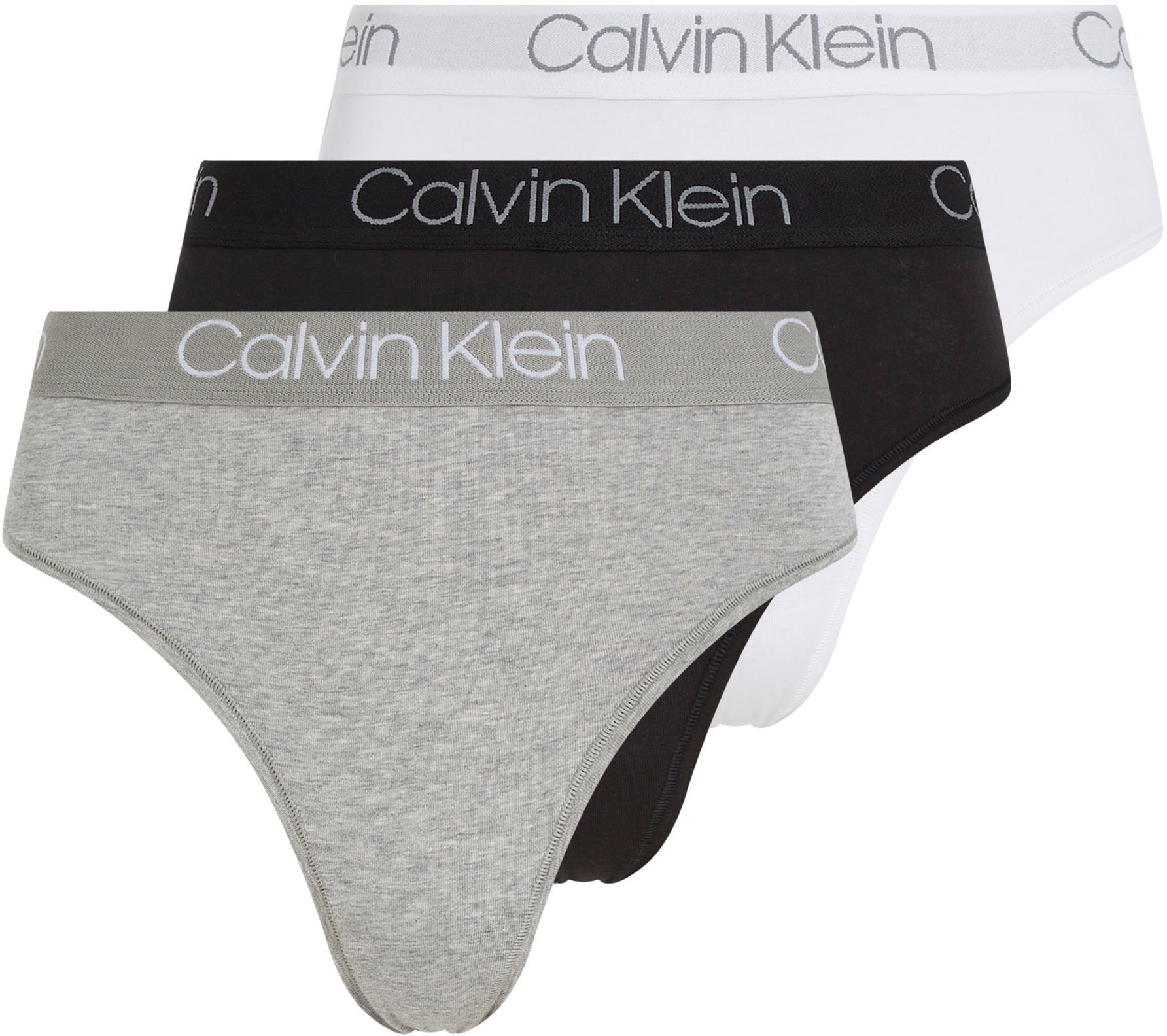 Calvin Klein Cotton Stretch Hip Briefs 3-Pack Blue/Coral/Topaz