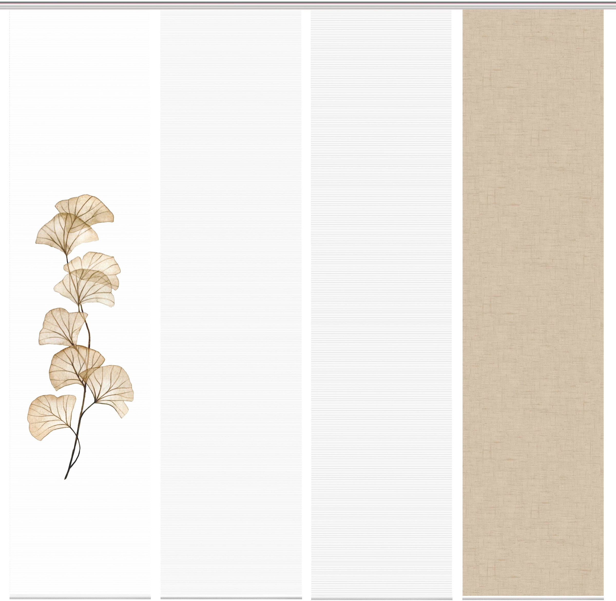 Vision S Schiebegardine »BERTO 4er SET« Paneelwagen 4 Stk. tlg. Schiebevorhang Digidruck 4er Set BERTO