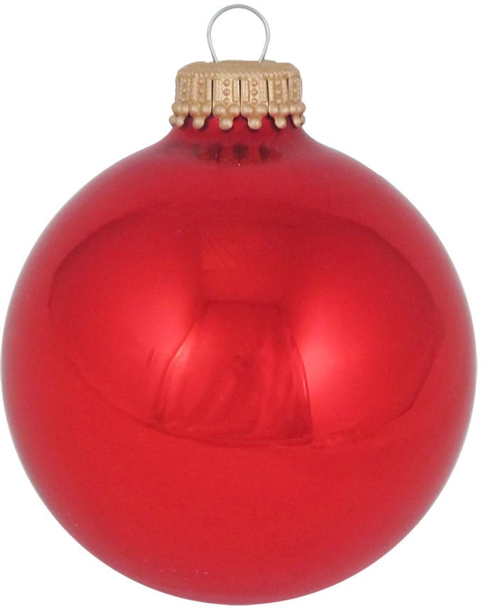»CBK70101, Weihnachtsbaumkugel Lauscha Glas Christbaumschmuck, OTTO Glas«, Christbaumkugeln rot, bei St.) (Set, 8 Weihnachtsdeko Krebs