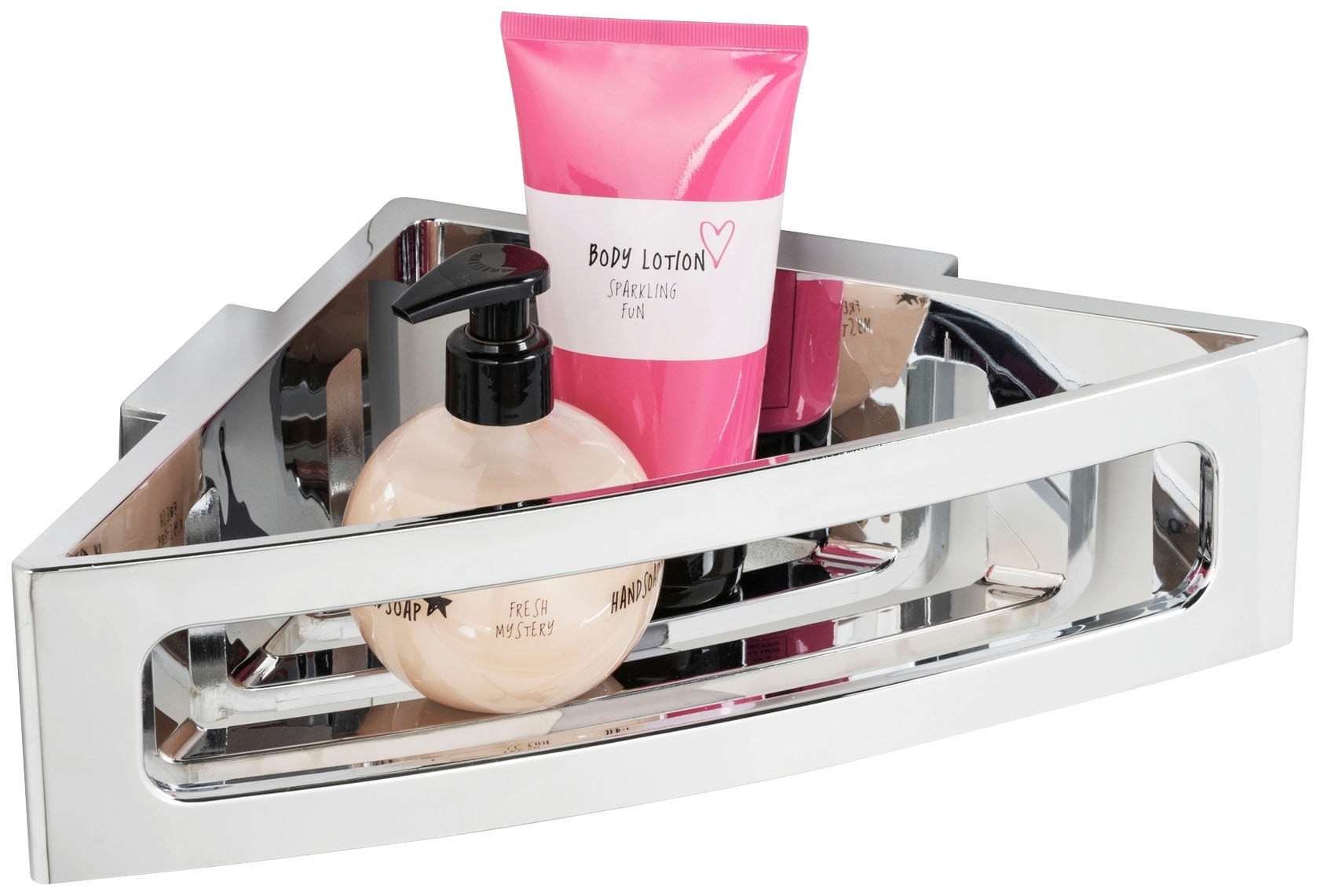 WENKO Badorganizer »Turbo-Loc® Eckablage Bralia«, Befestigen ohne Bohren