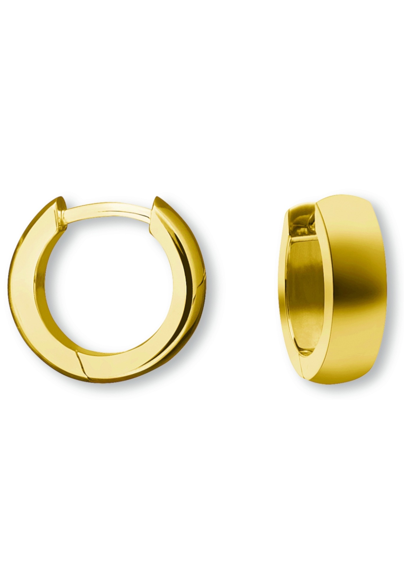 ONE ELEMENT Paar Creolen »Ohrringe  Creolen aus 585 Gelbgold Ø 12,0 x 4,0 mm«