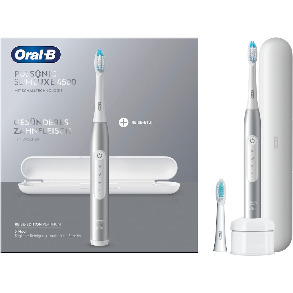 Oral-B Schallzahnbürste »Pulsonic Slim Luxe 4500«, 2 St. Aufsteckbürsten