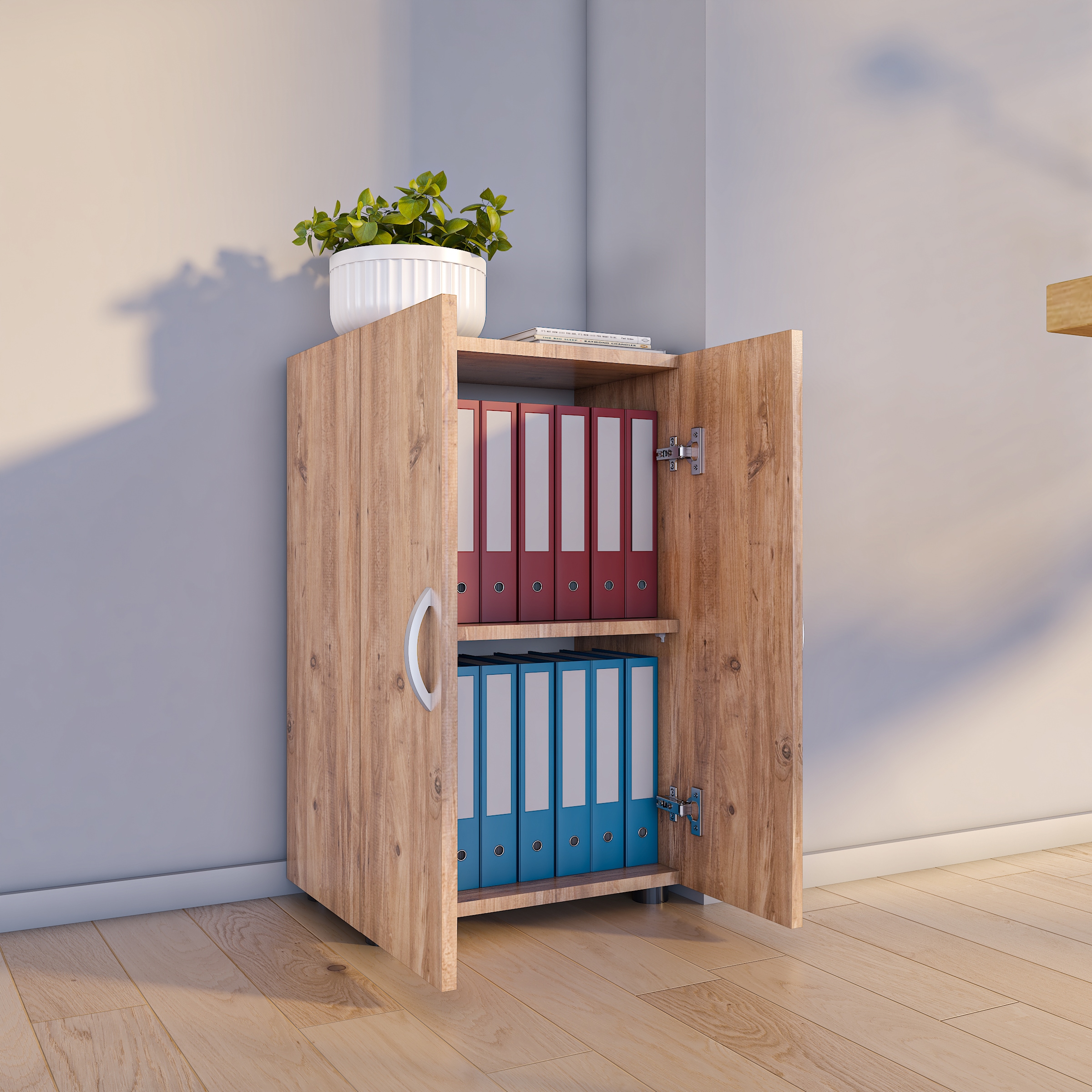 VCM Aktenschrank »Büroschrank Bücher Ordner Aktenschrank Ulas 2fach«