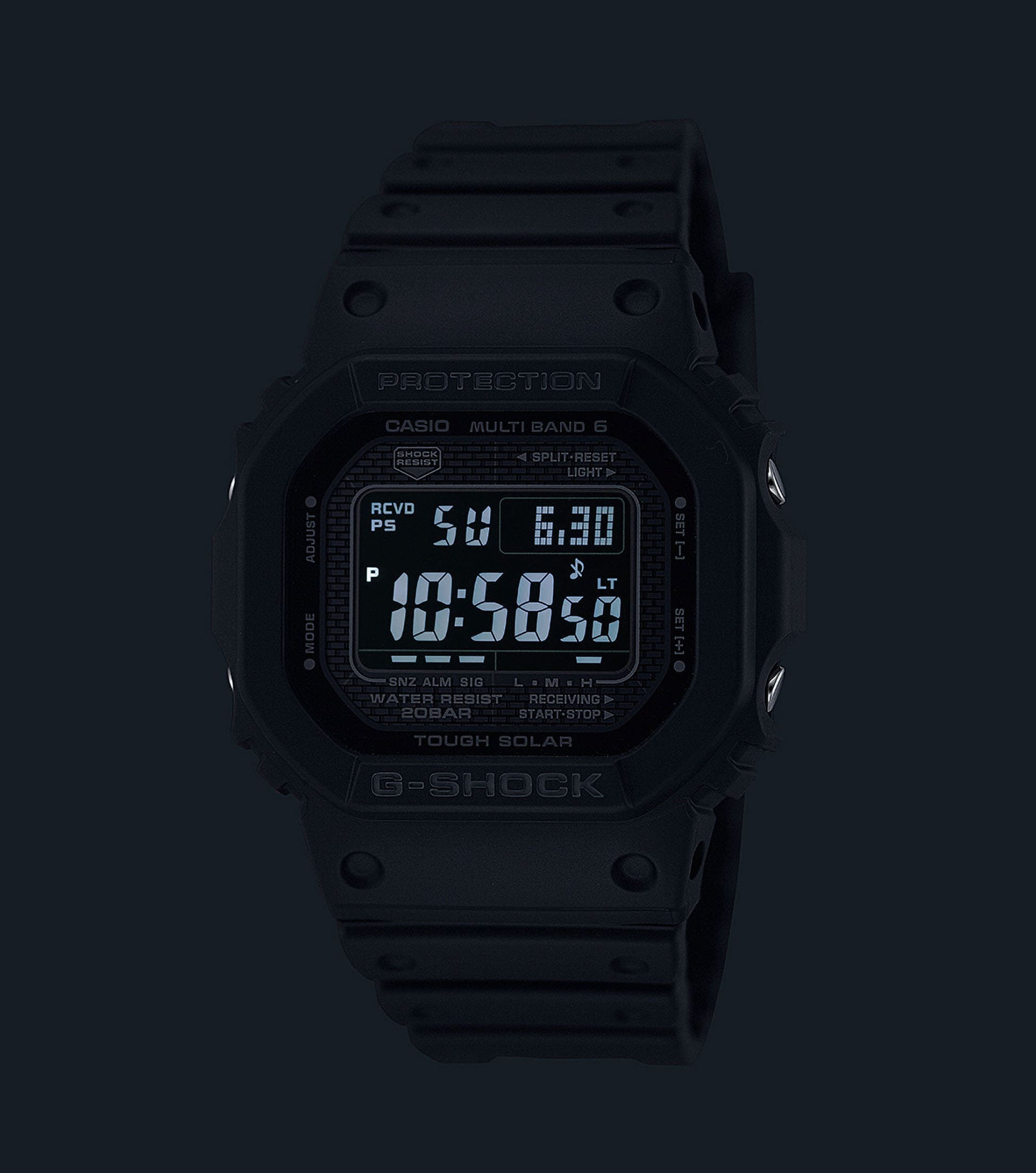 CASIO G-SHOCK Funkchronograph, Armbanduhr, Herrenuhr, digital, automatischer Kalender