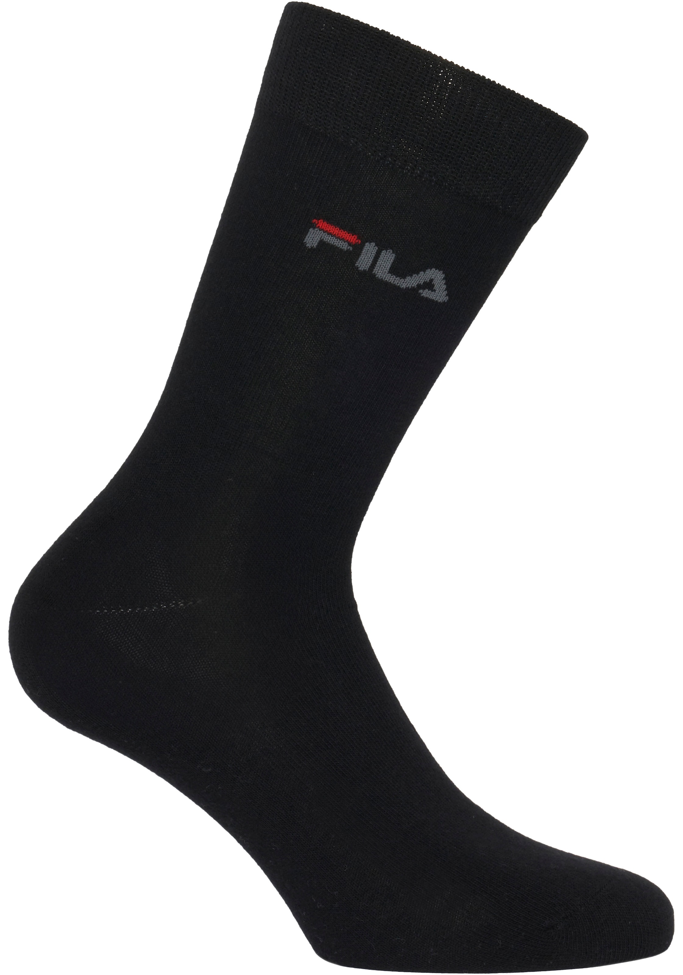Fila Businesssocken »UNISEX LIFESTYLE PLAIN SOCKS« 6 Stk. tlg. mit eingestrickem Logo