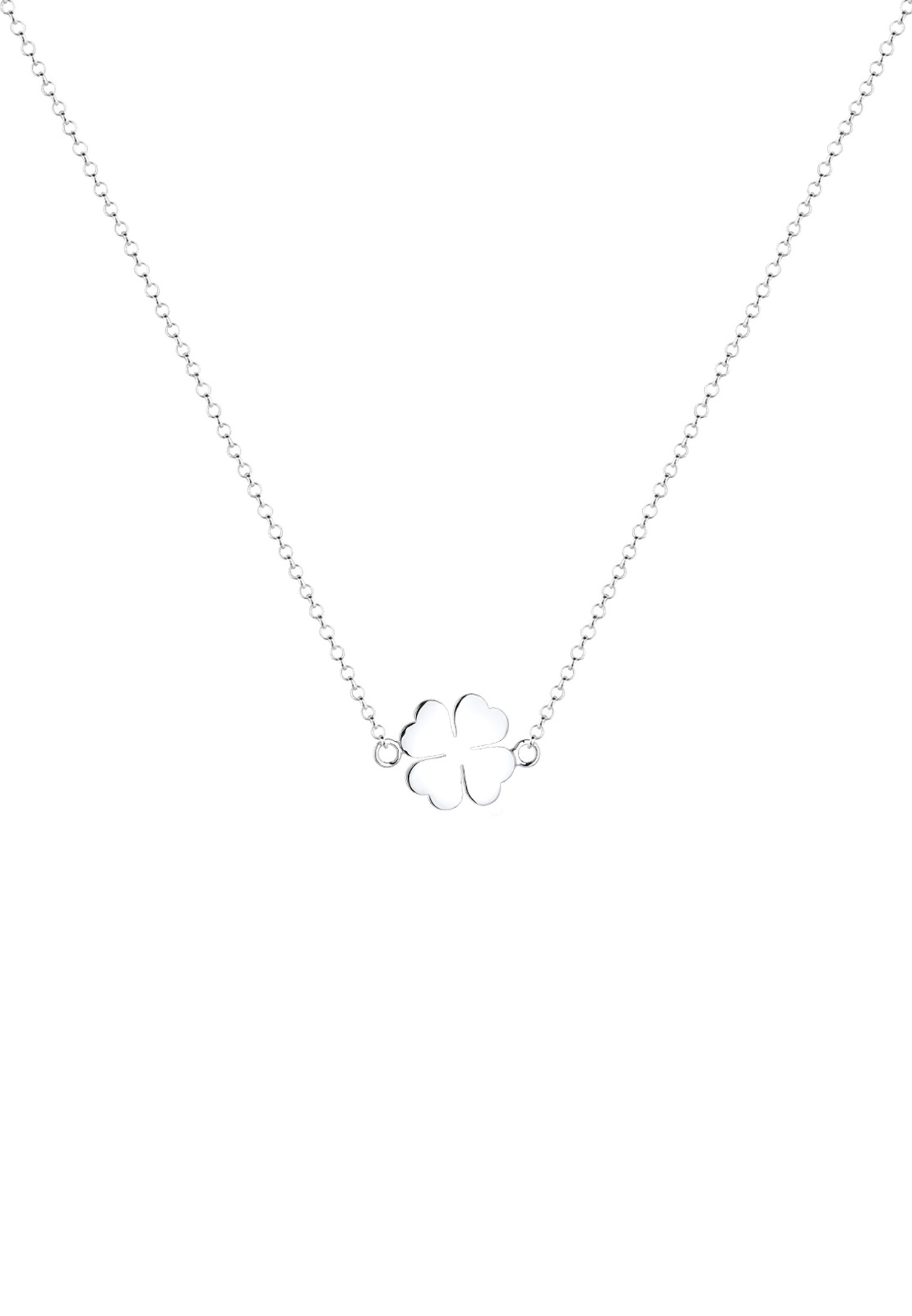 Elli Kette mit Anhänger »Halskette Anhänger Kleeblatt Glück 925 Silber«