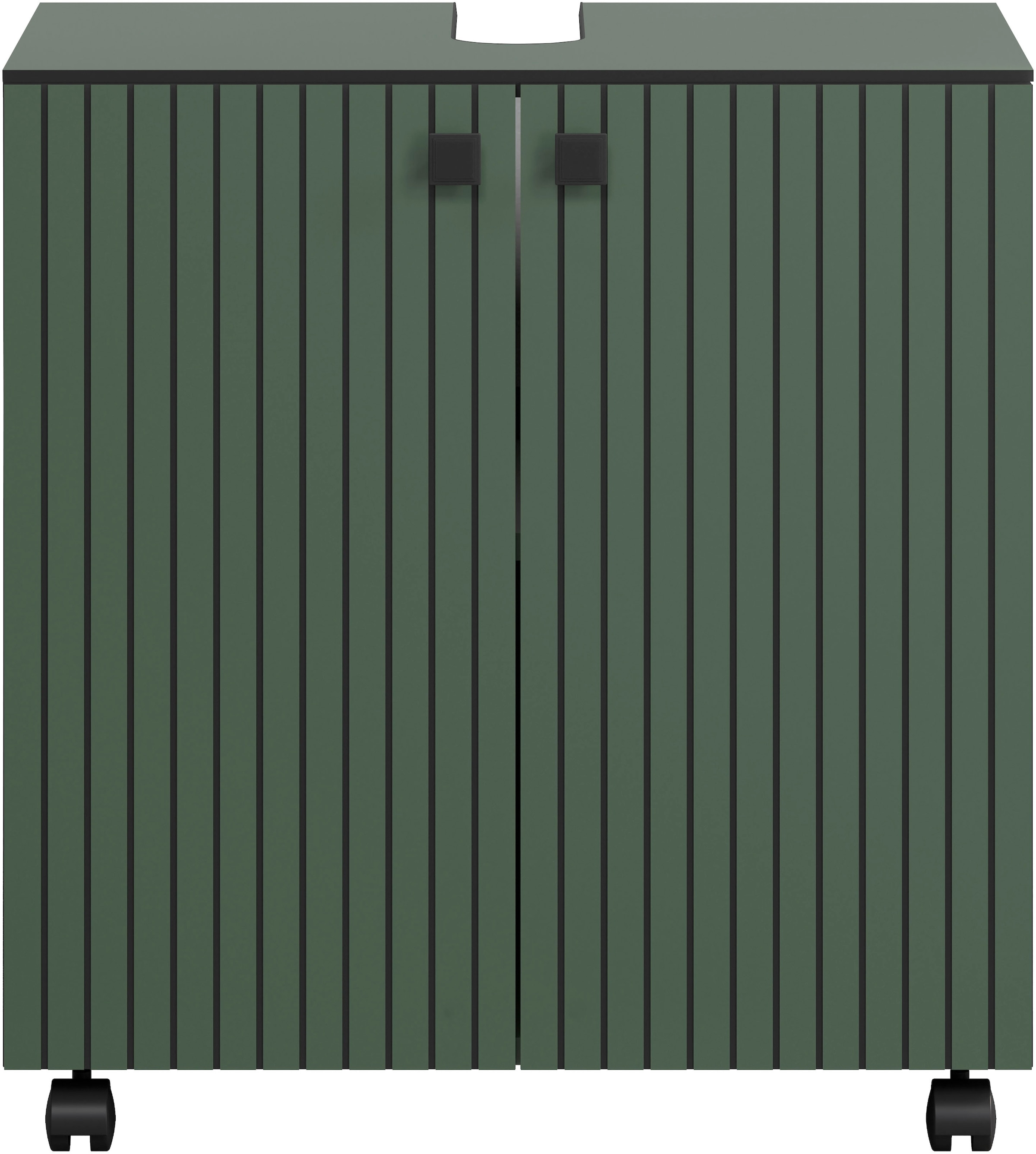 welltime Waschbeckenunterschrank »Amrum« Waschtisch auf Rollen - (B/T/H) wahlweise 60-80/42/64 cm