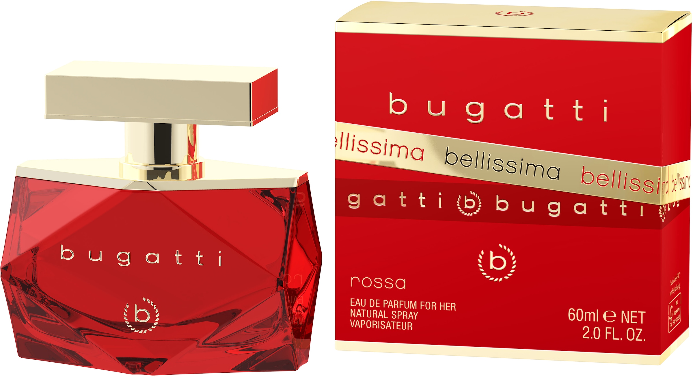 bugatti Eau de Parfum »BELLISSIMA ROSSA« EDP, 60ml