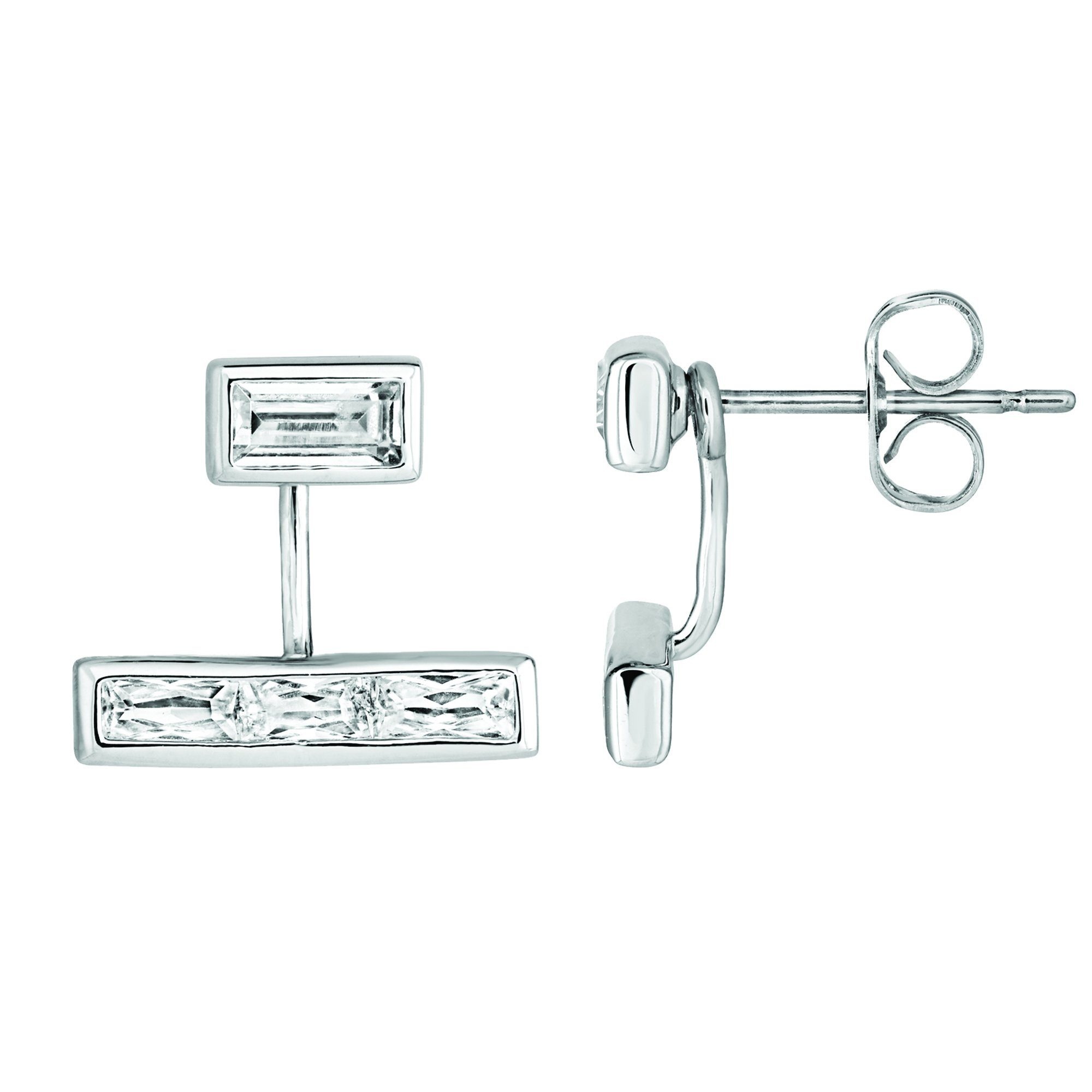 Buckley London Ohrstecker rhodiniert mit Zirkonia