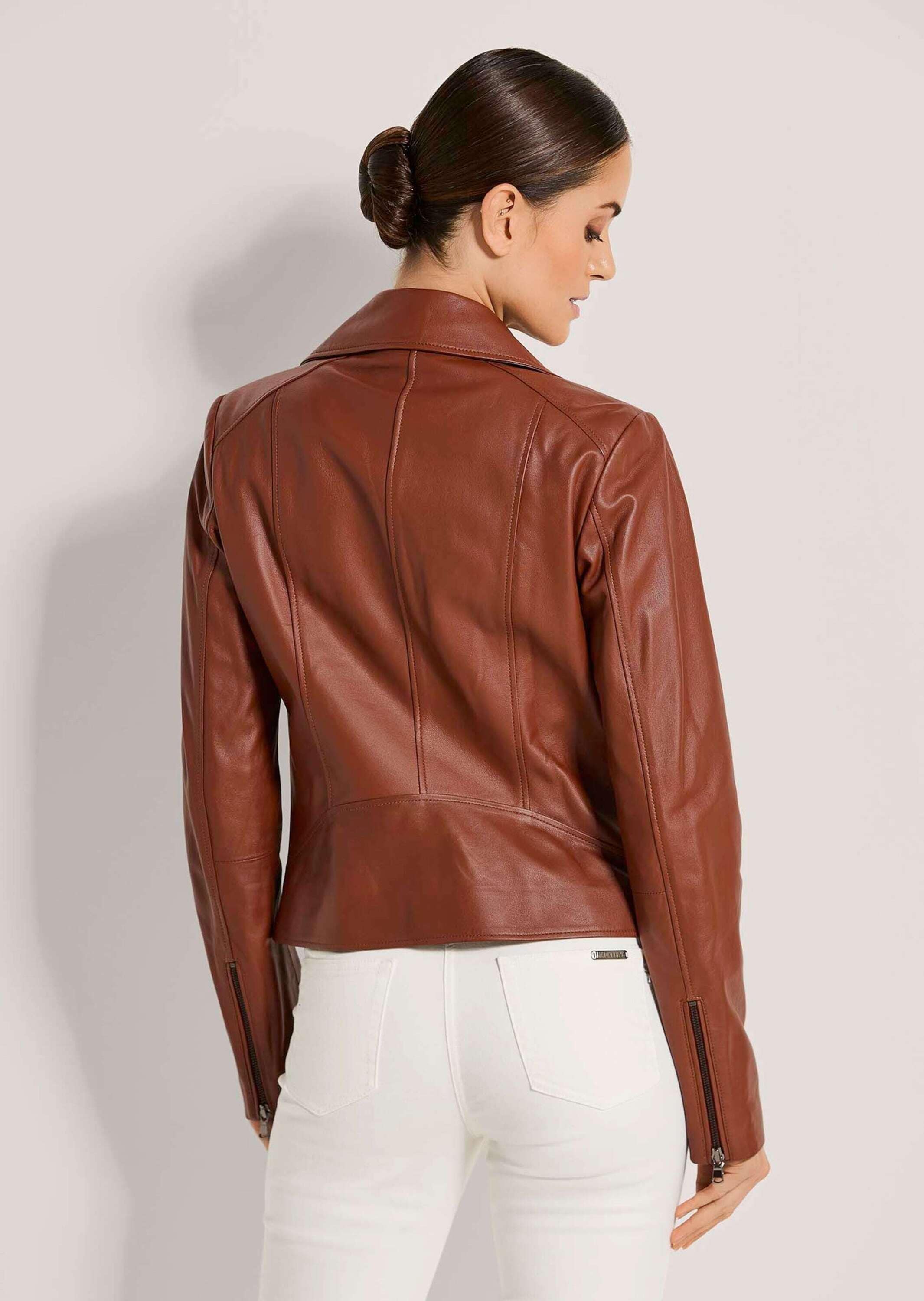 MADELEINE Lederjacke »Lederjacke Lederjacke im Biker-Style«