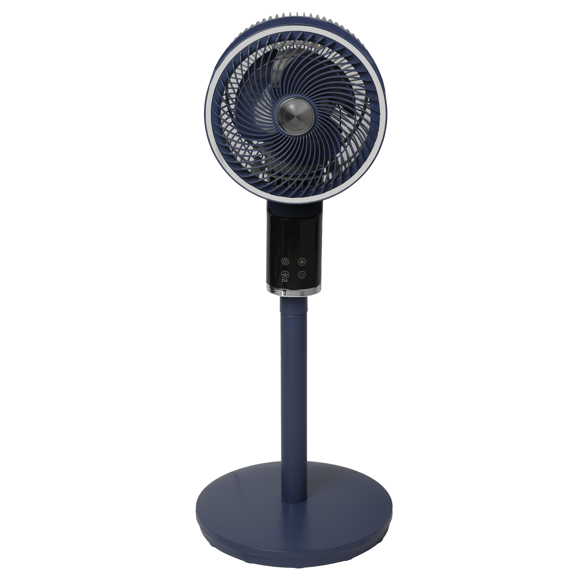 be cool Standventilator »Design-Standventilator 26cm mit 3D-Oszillation & Aromabox blau«, 3D-Osszilation, Aromabox