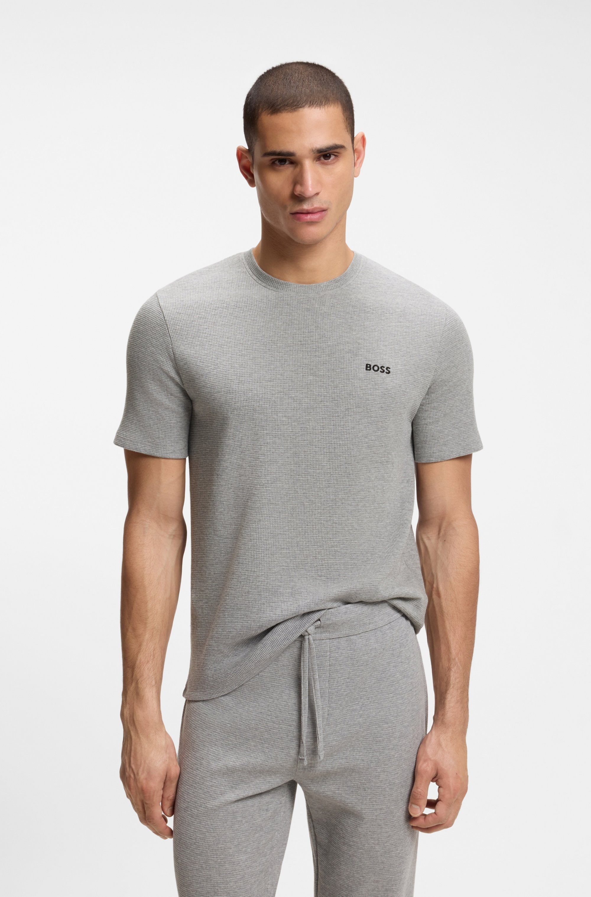 BOSS Pyjamaoberteil »Waffle T-Shirt«