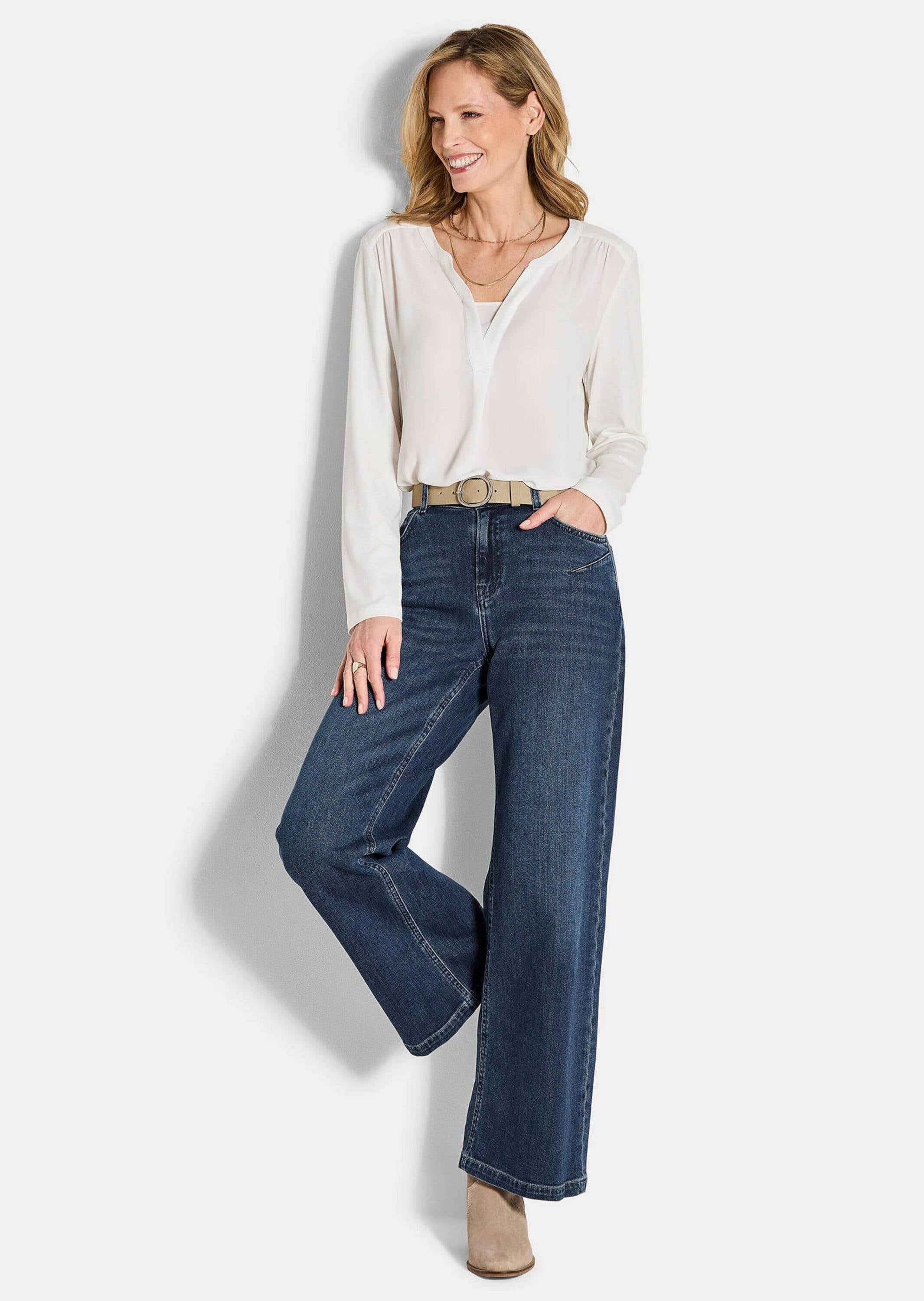 GOLDNER Regular-fit-Jeans »5-Pocket Jeans-Culotte VERA«