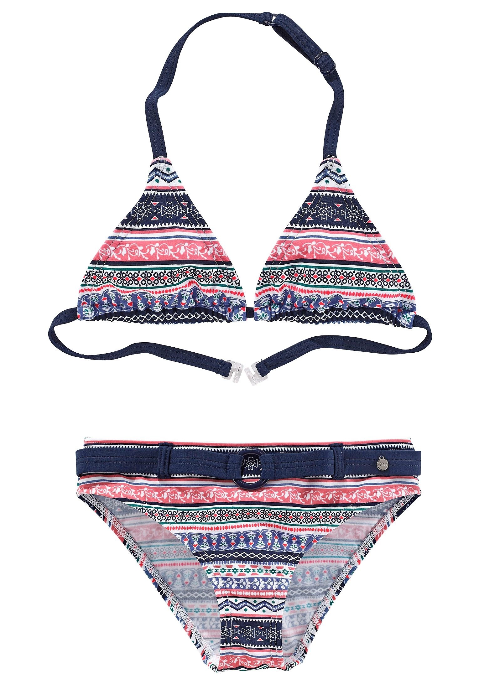 s.Oliver Beachwear Triangel-Bikini, im frechen Streifen-Look