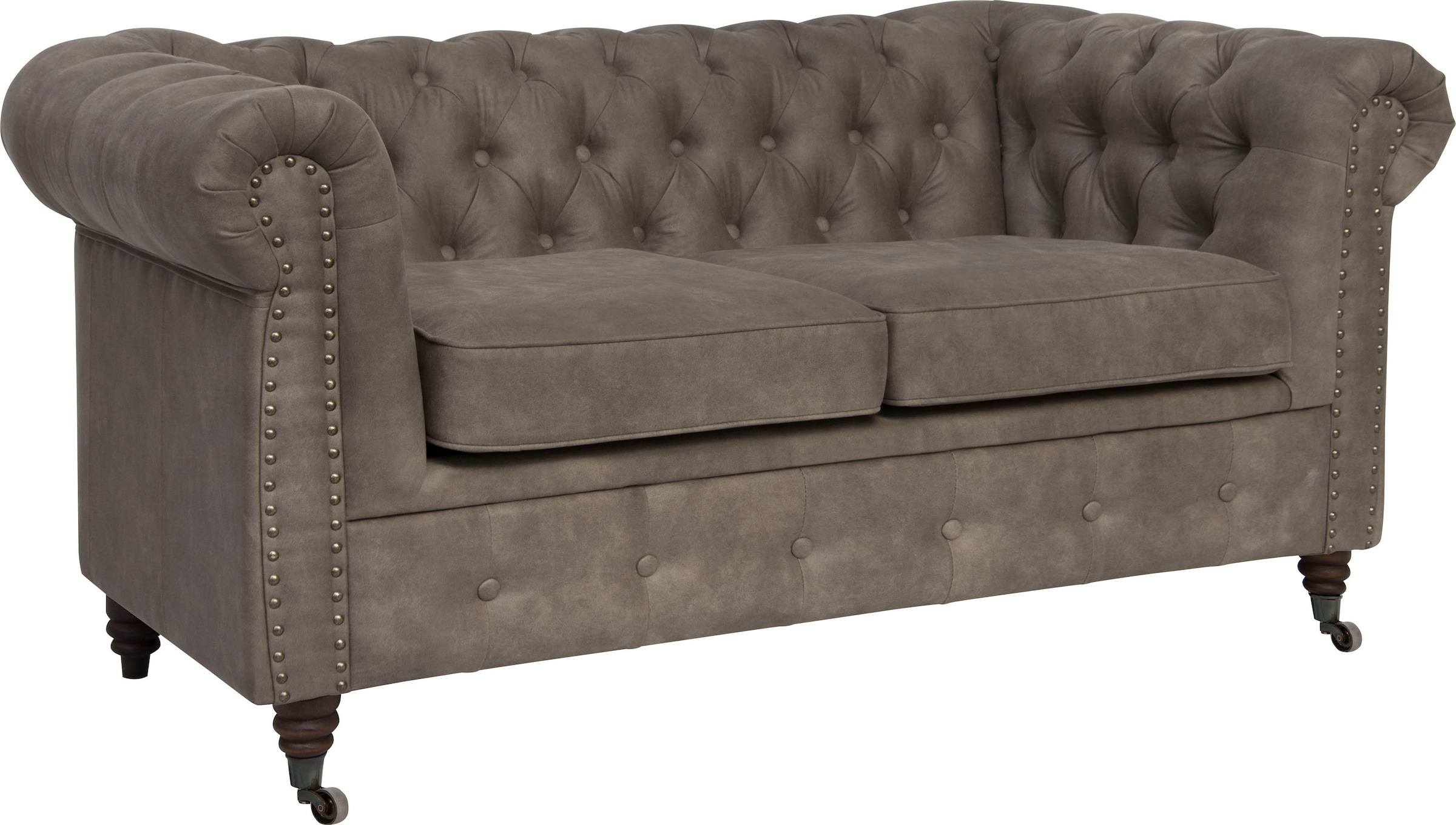 Home affaire Chesterfield-Sofa »Aarburg« aufwändige Knopfheftung und Ziernägel im Chesterfield-Design
