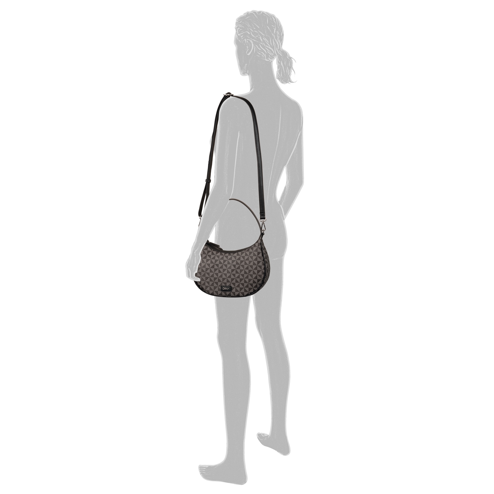 Gabor Handtasche »Barina«, mit besonderem grafischen All-Over-Druck und Glattlederoptik Details