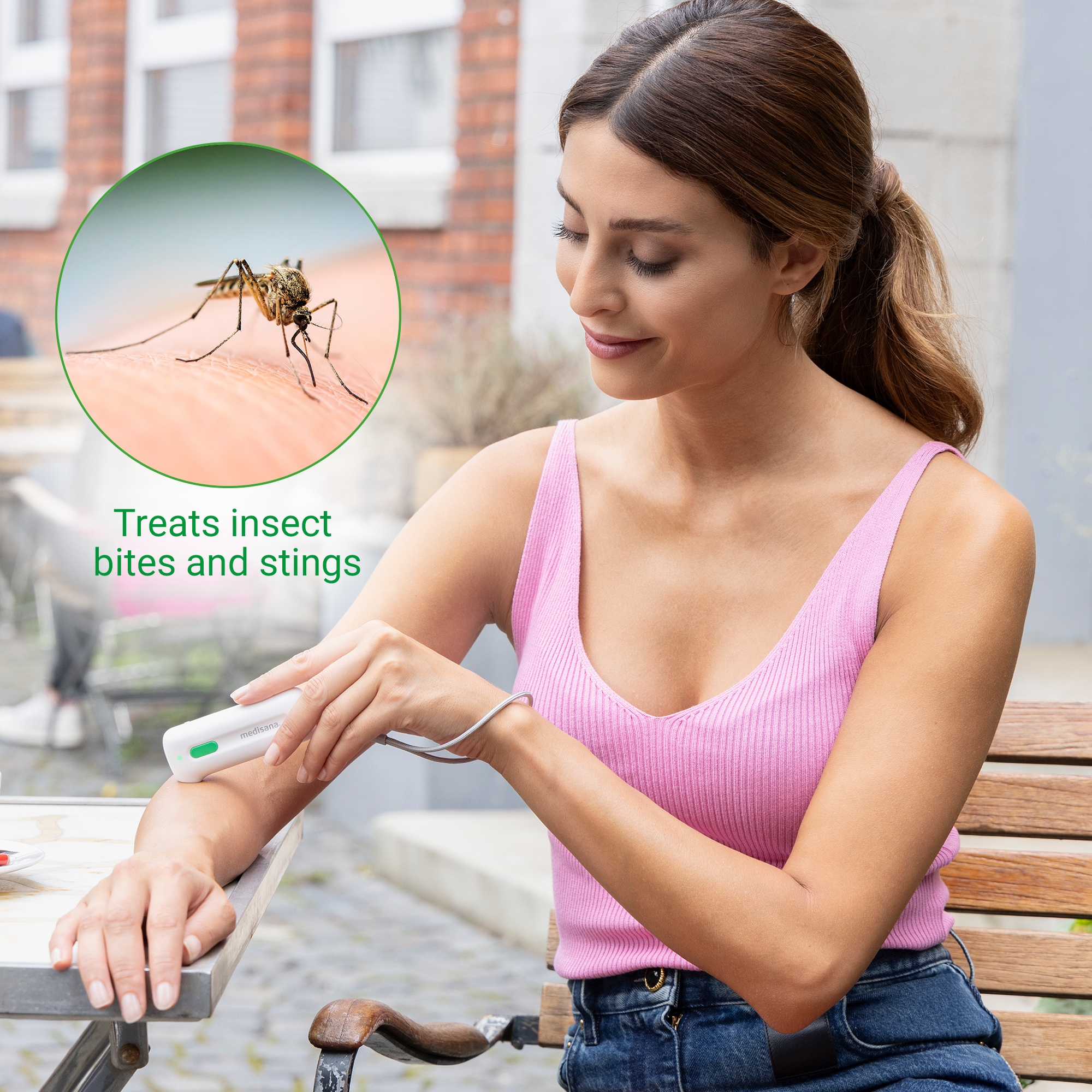 Medisana Insektenstichheiler »IB 100«, schnell aufheizend, kompakt, zertifiziertes Medizinprodukt, handlich