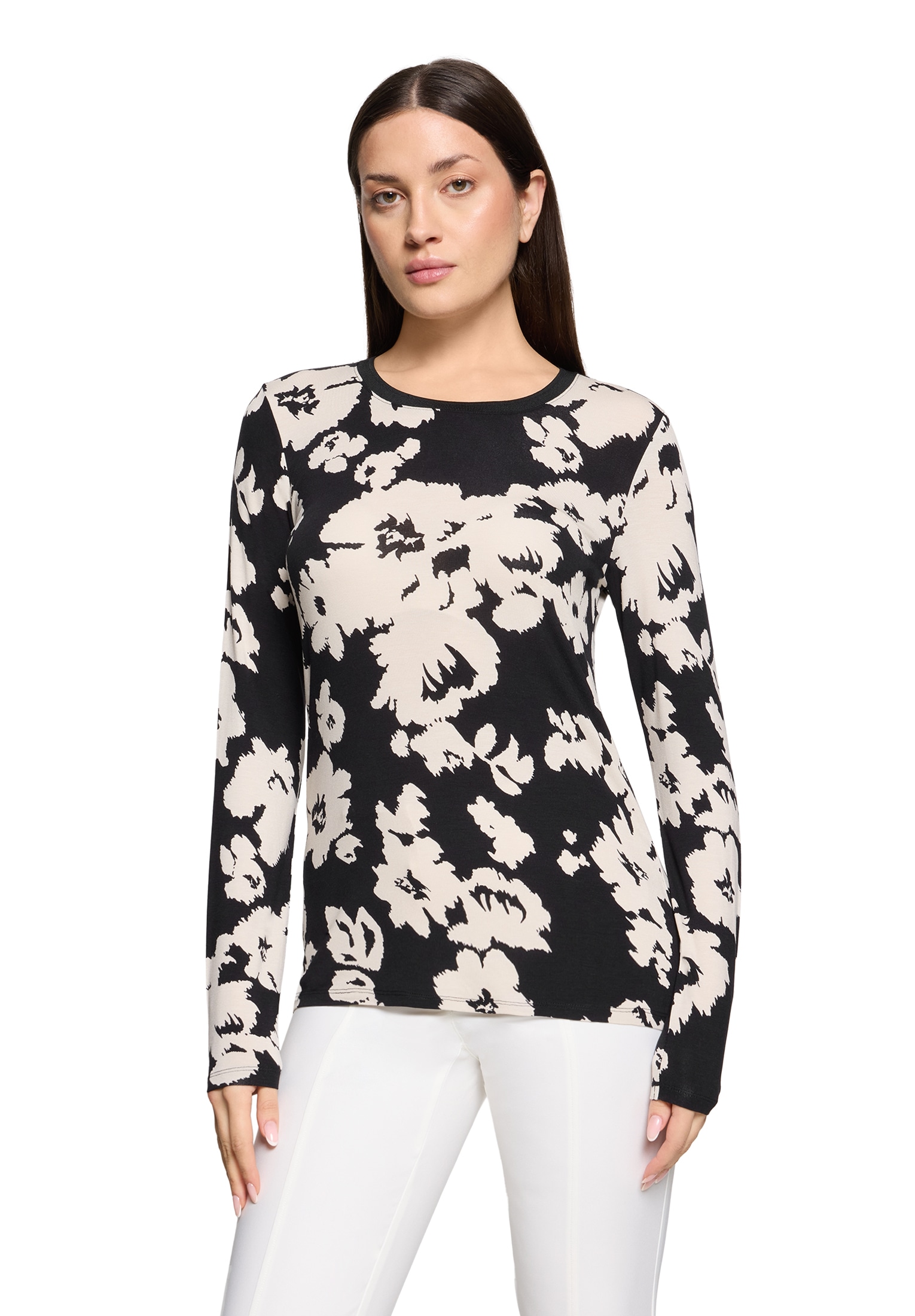 Betty Barclay Langarmshirt »Basic Shirt mit Rippbündchen«