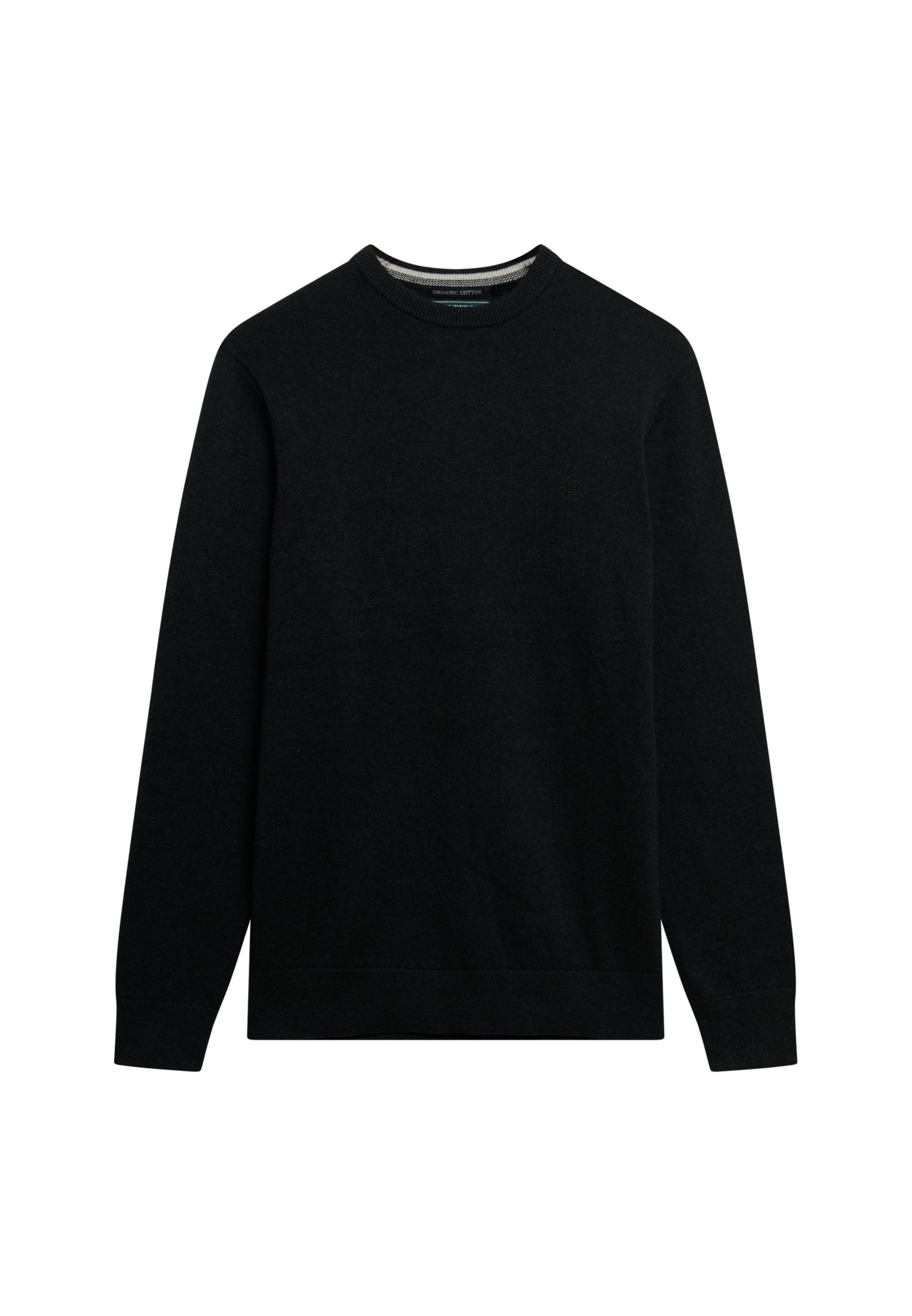 Superdry Strickpullover »ESSENTIALS COTTON JUMPER« aus Baumwolle, Relaxed Fit, mit Rundhalsausschnitt, melierte Optik