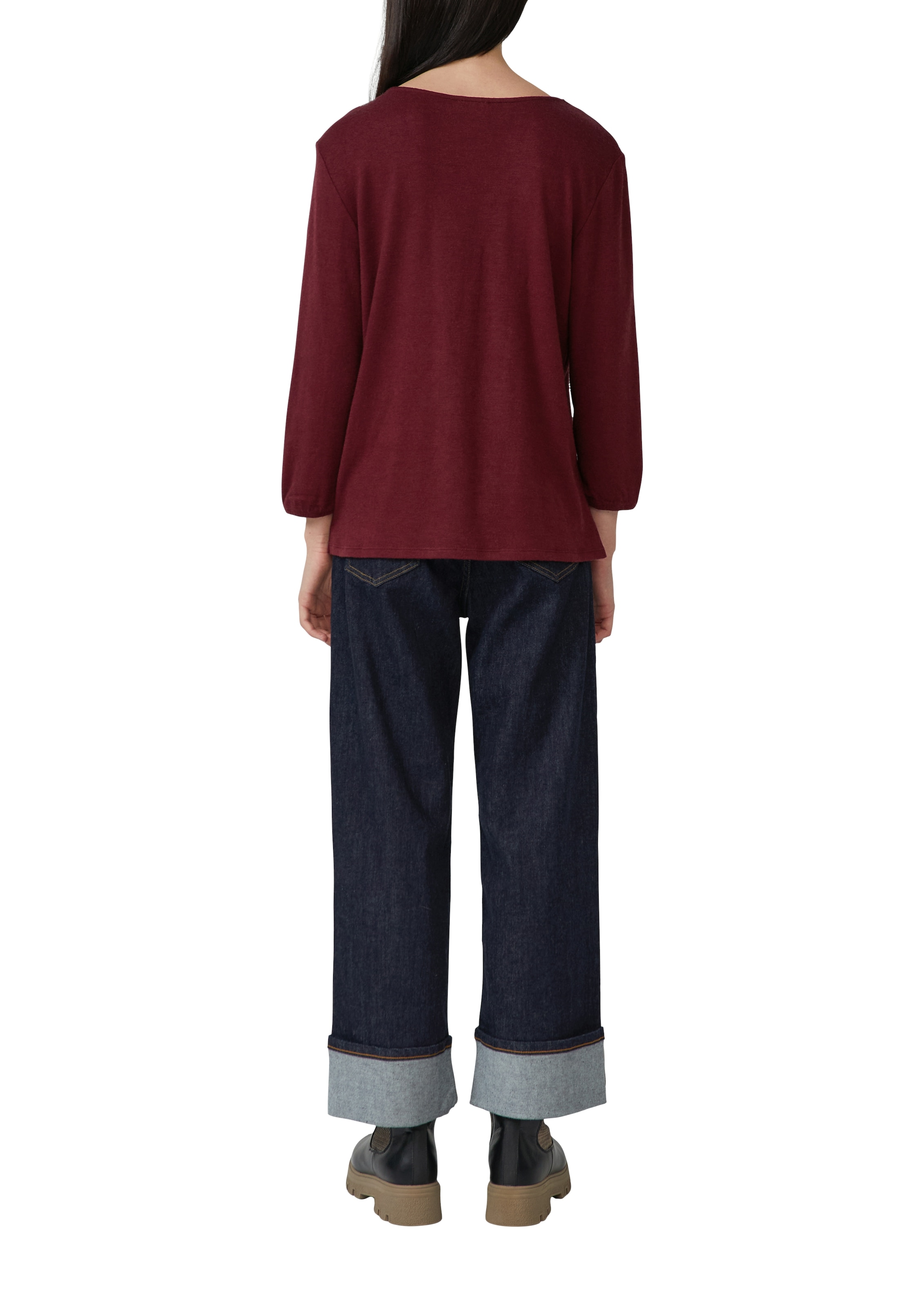 s.Oliver 3/4-Arm-Shirt mit V-Ausschnitt