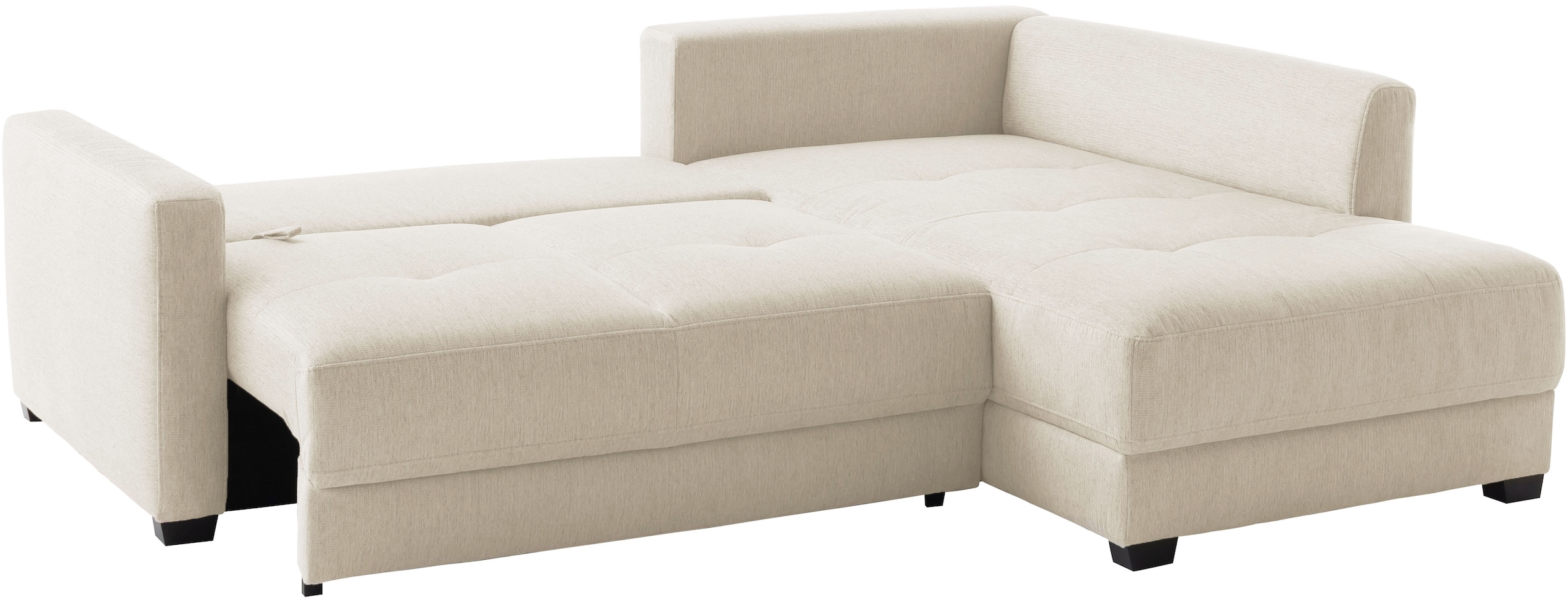 Mr. Couch Ecksofa »Pierre, L-Form mit Taschenfederkern« mit DuraSpring-Taschenfederkern bis 140 kg belastbar