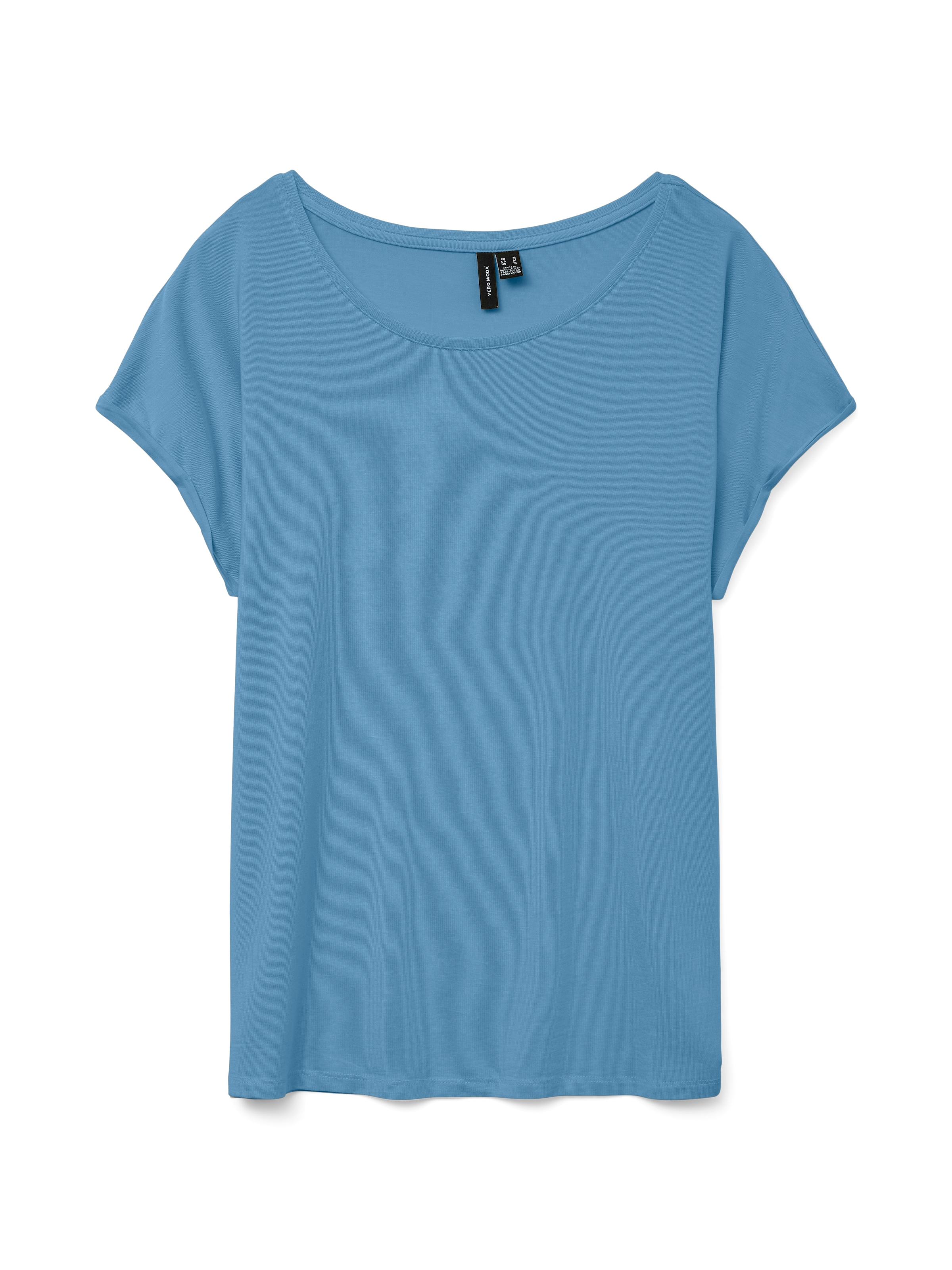 Vero Moda Rundhalsshirt »VMAVA PLAIN SS TOP GAJRS NOOS«
