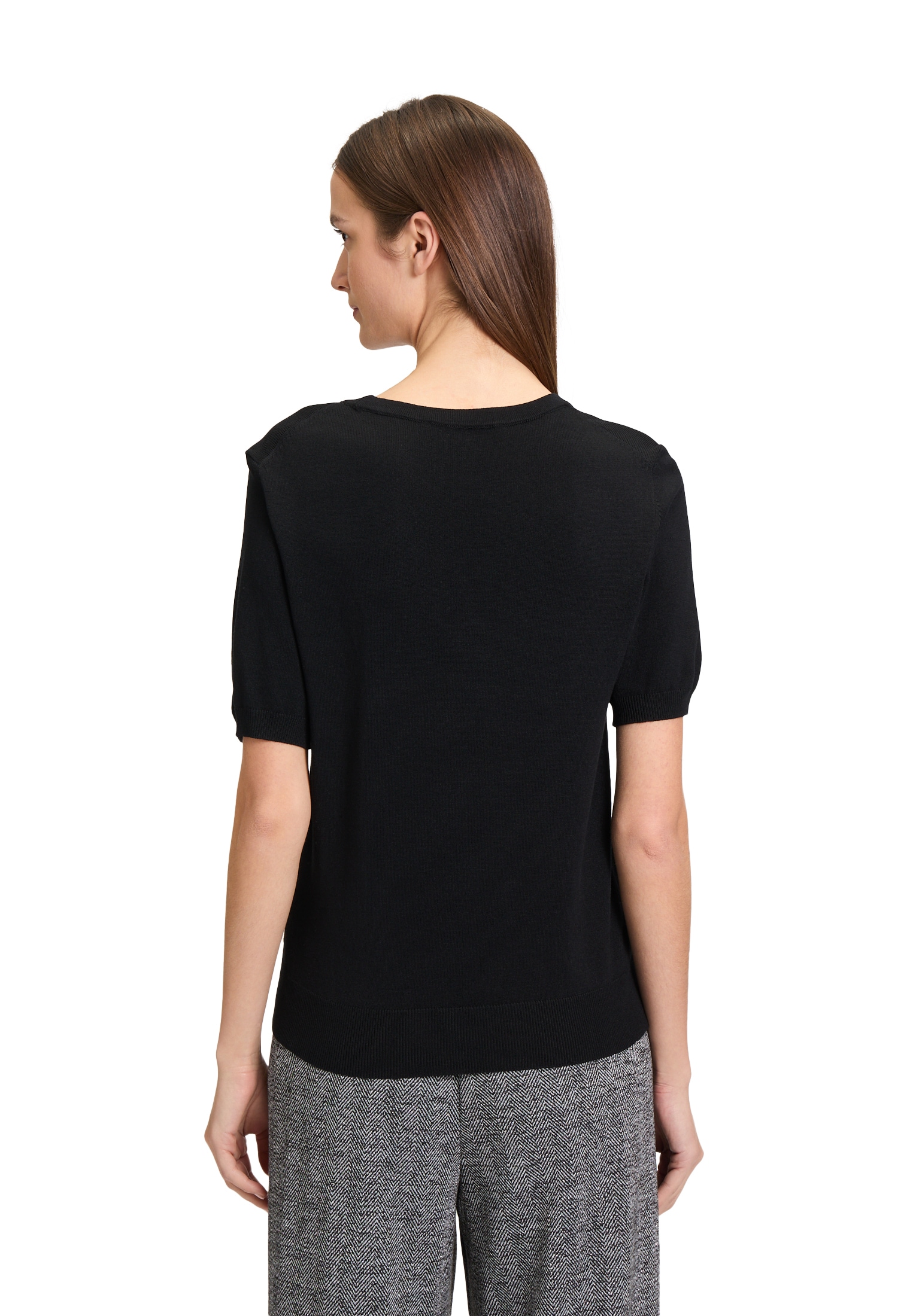 Betty&Co Rundhalspullover »Feinstrickpullover mit Rundhalsausschnitt«