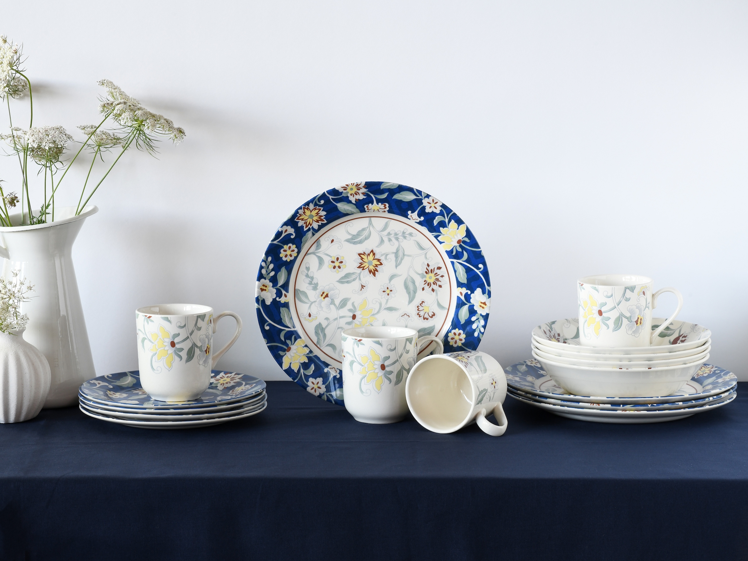 CreaTable Kombiservice »Odessa, Kombi-Service 16-tlg« Blumendekor