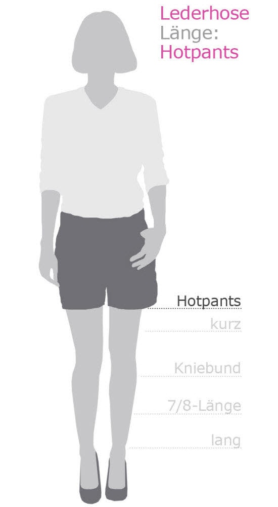 Nübler Trachtenlederhose »Lederhose Hotpant Tiana«