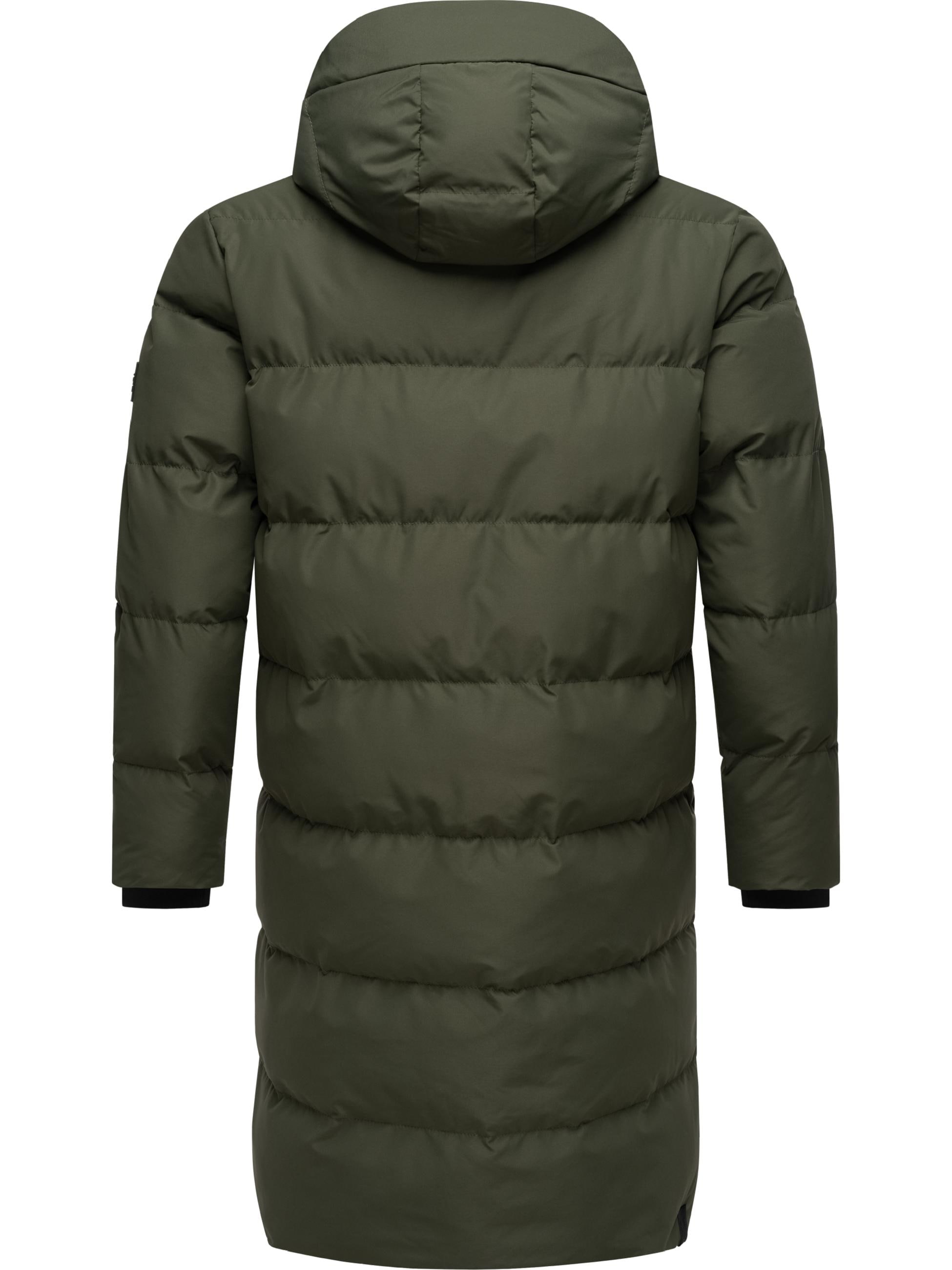 Ragwear Steppmantel »Wintermantel Nordwey«, Warmer Herren Wintermantel mit verstellbarer Kapuze