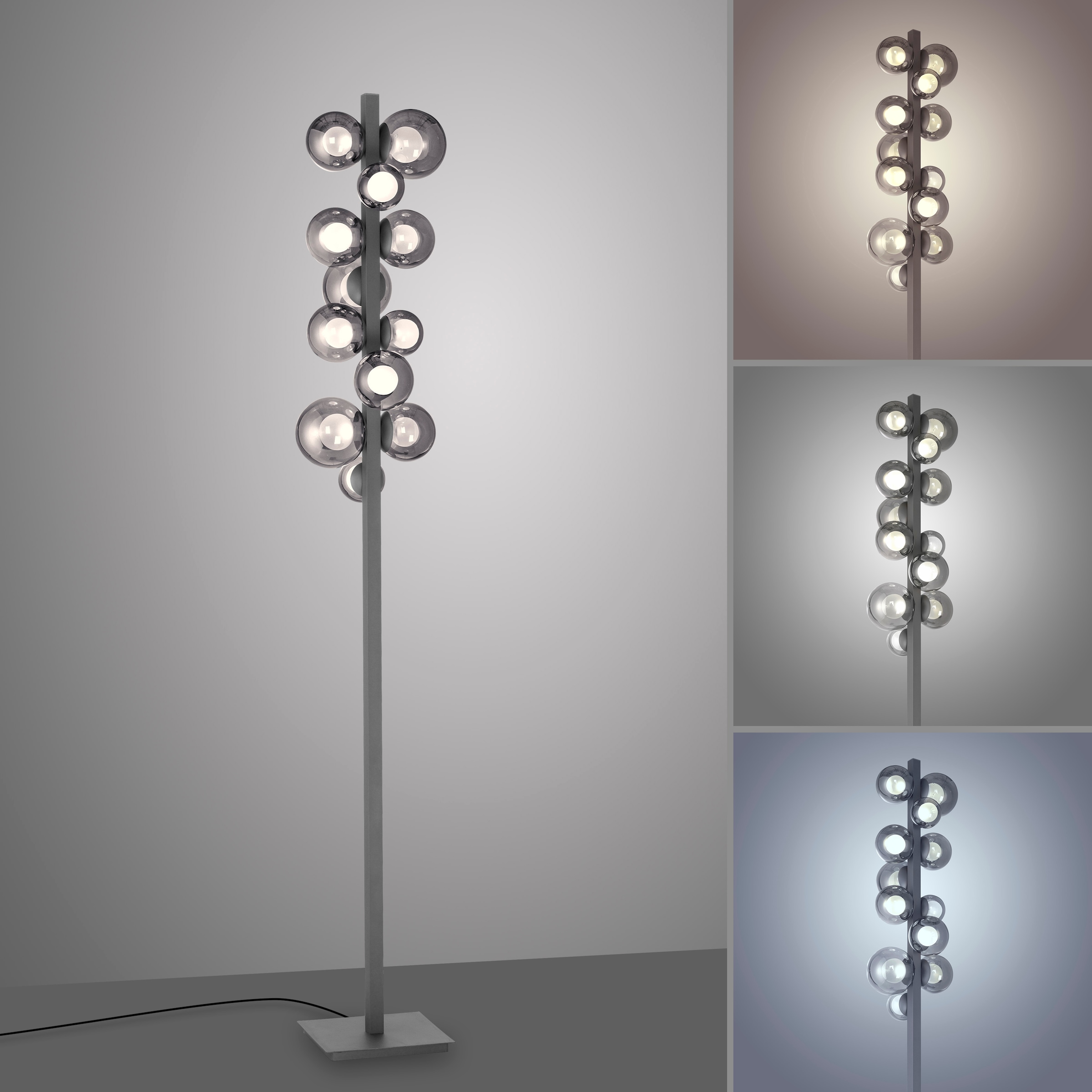 Neuhaus PURE LED Stehlampe »PURE Popup« LED-Board 1 Stk. warmweiß - kaltweiß Stufenloses dimmen, CCT, Tastdimmer,  Memoryfunktion