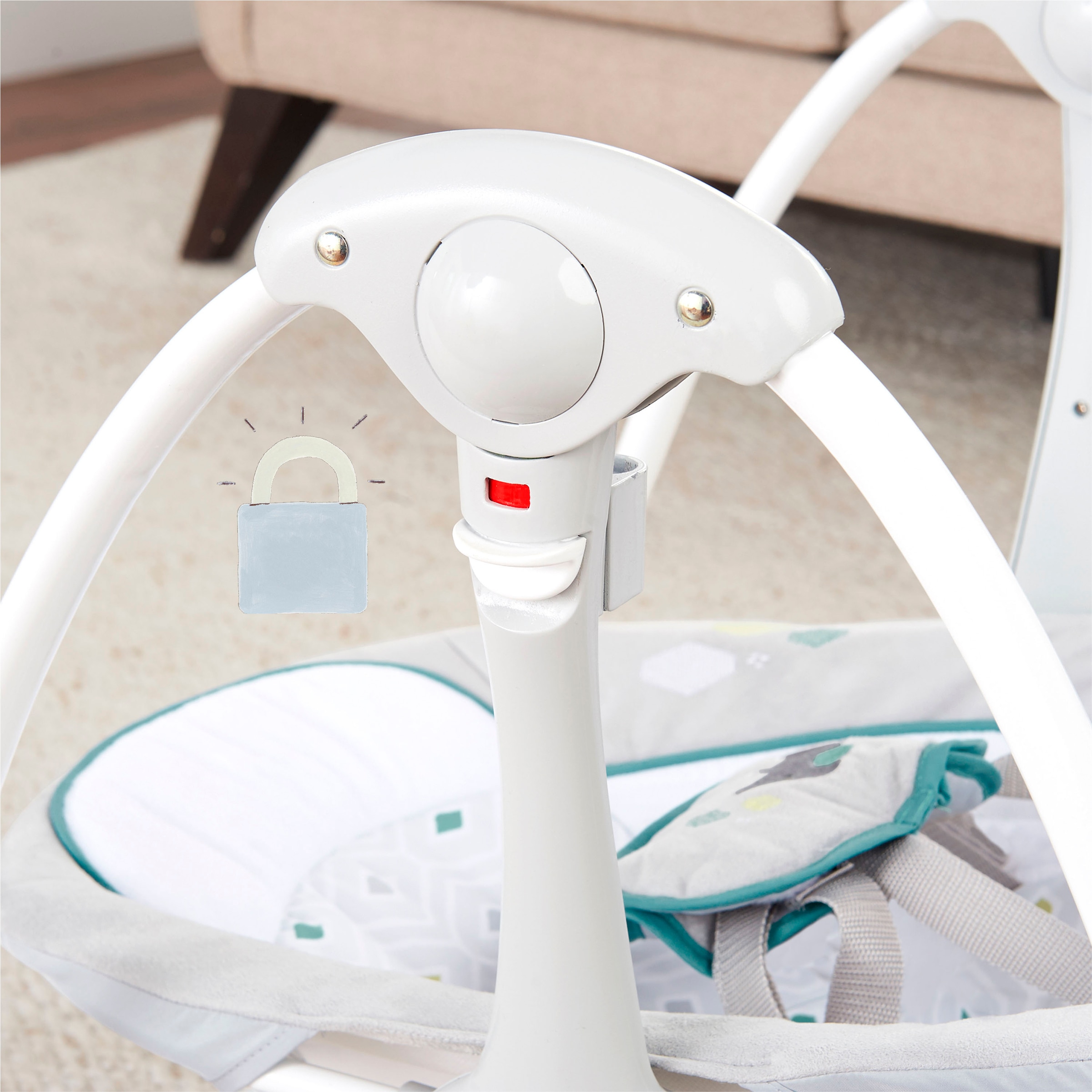 ingenuity Babyschaukel »ConvertMe Swing-2-Seat Portable Swing - Nash« mit automatischer Schaukelfunktion und Sound-Effekt