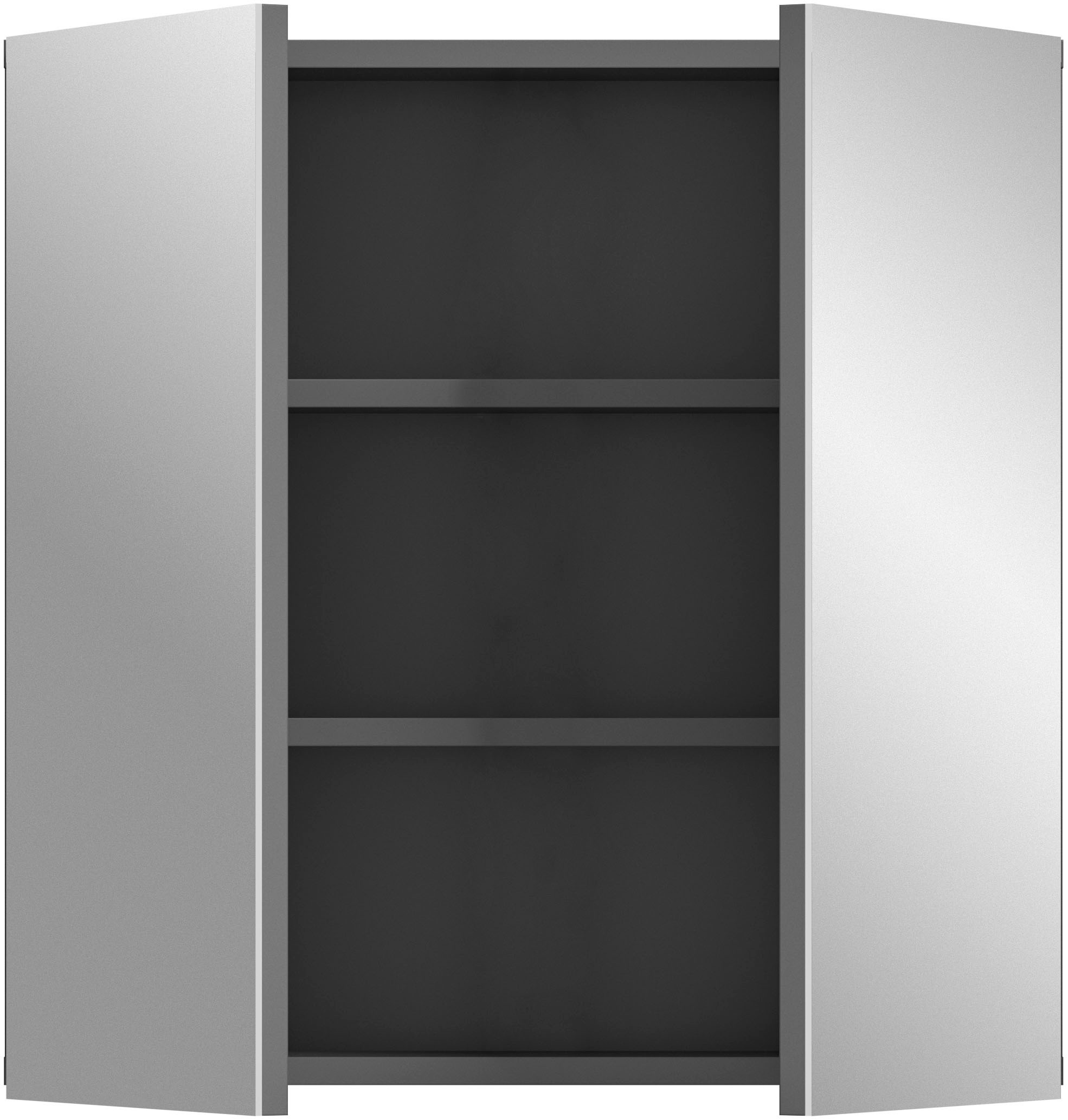welltime Spiegelschrank »Doux, Breite 60 cm, 2 Spiegeltüren, 1 Einlegeboden, 3 Fächer«, Badschrank, Bad-Möbel, Badezimmer