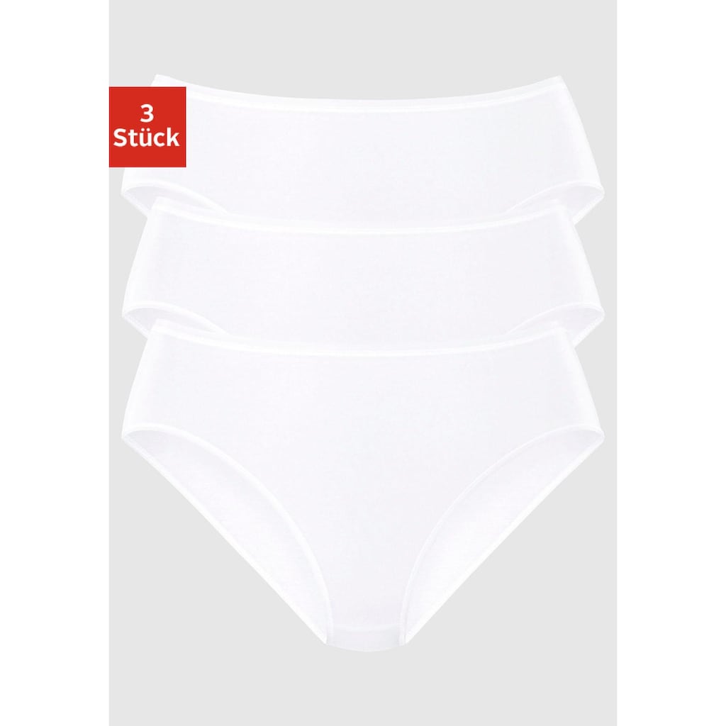 Schiesser Bikinislip »"Cotton Essentials"«, (3er-Pack), perfekte Passform