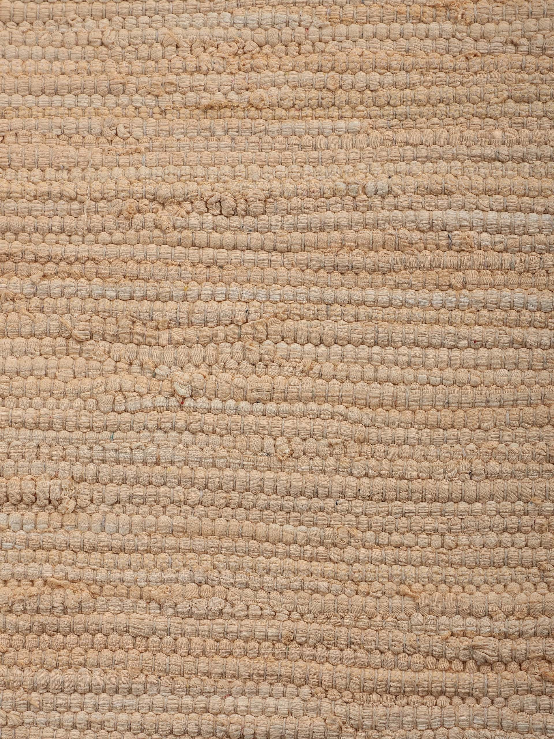 carpetfine Teppich »Kelim Chindi uni, auch als Läufer«, rechteckig, 5 mm Höhe, Wendeteppich, reine Baumwolle, handgewebt, Uni-Farben, mit Fransen