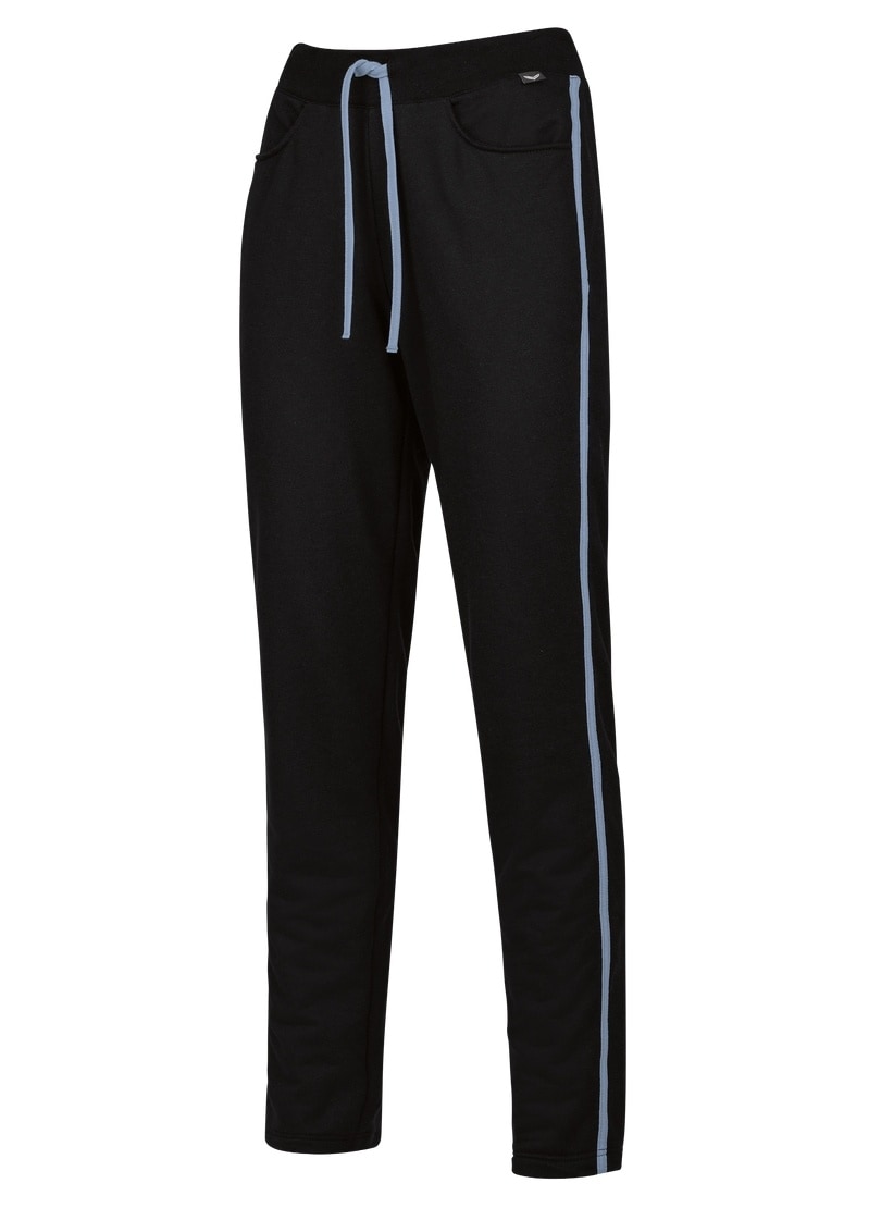 Trigema Jerseyhose »TRIGEMA Sweathose mit Seitenstreifen«, (1 tlg.)