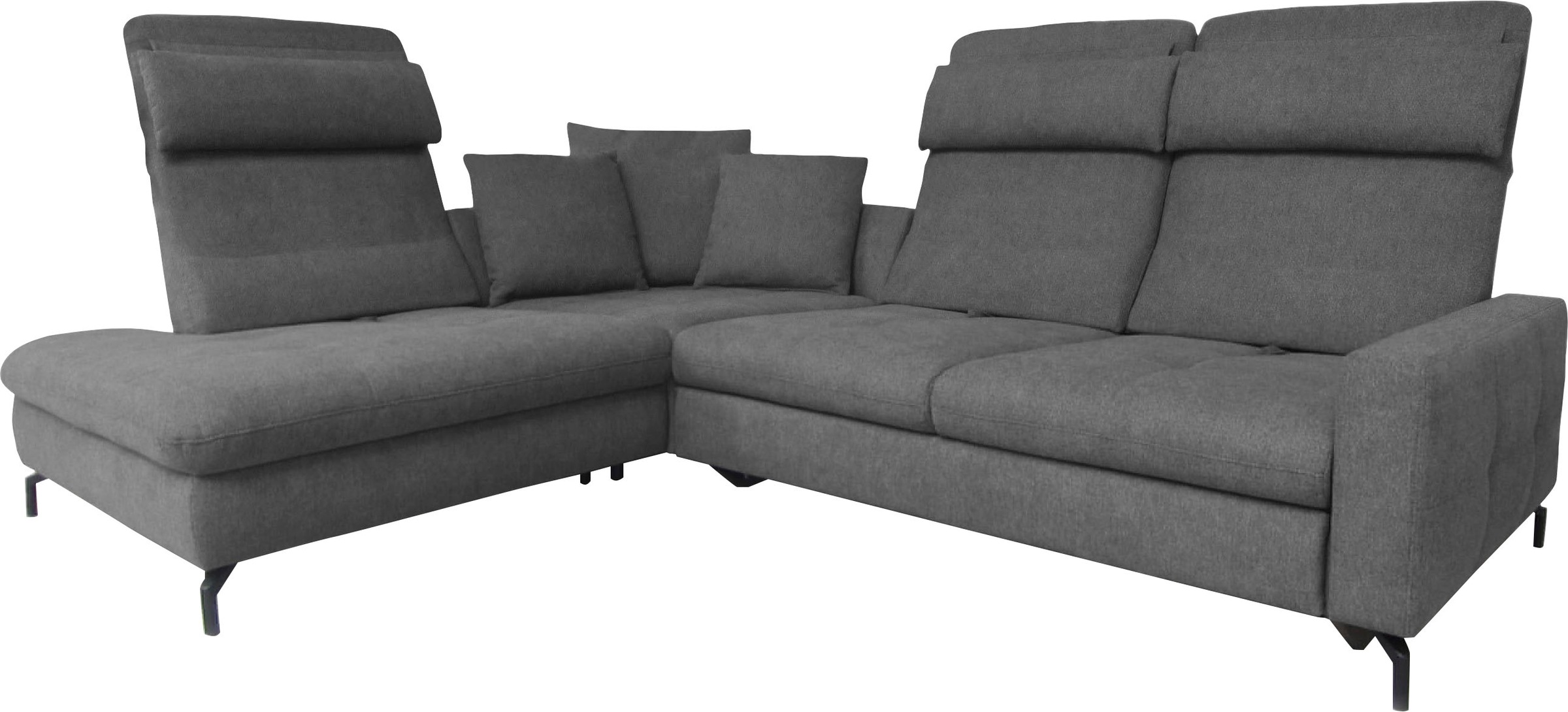 alina Ecksofa »Louis«, Breite 260 cm, Rückenlehnenverstellung, wahlweise mit Bettfunktion