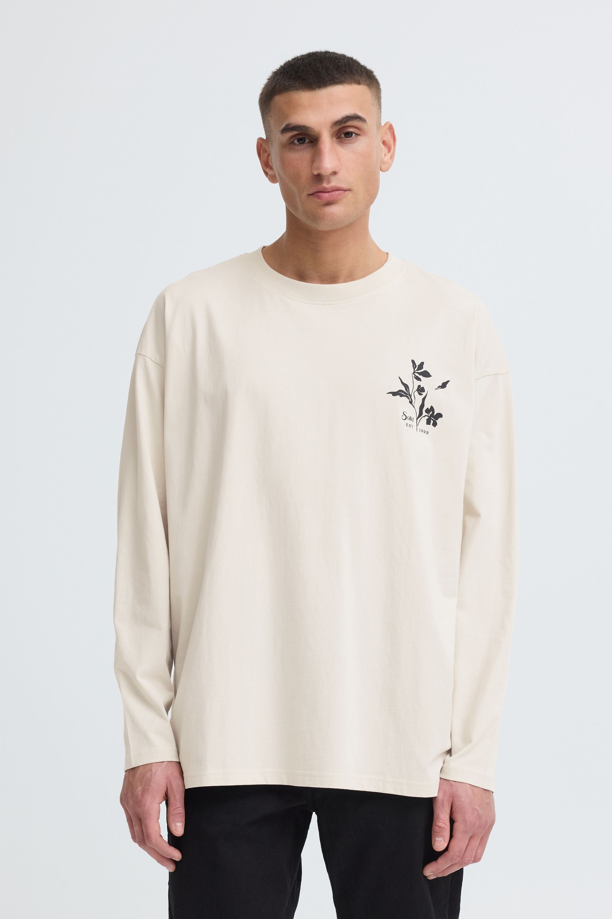 !Solid Langarmshirt »Langarmshirt SDAmon Oversized«