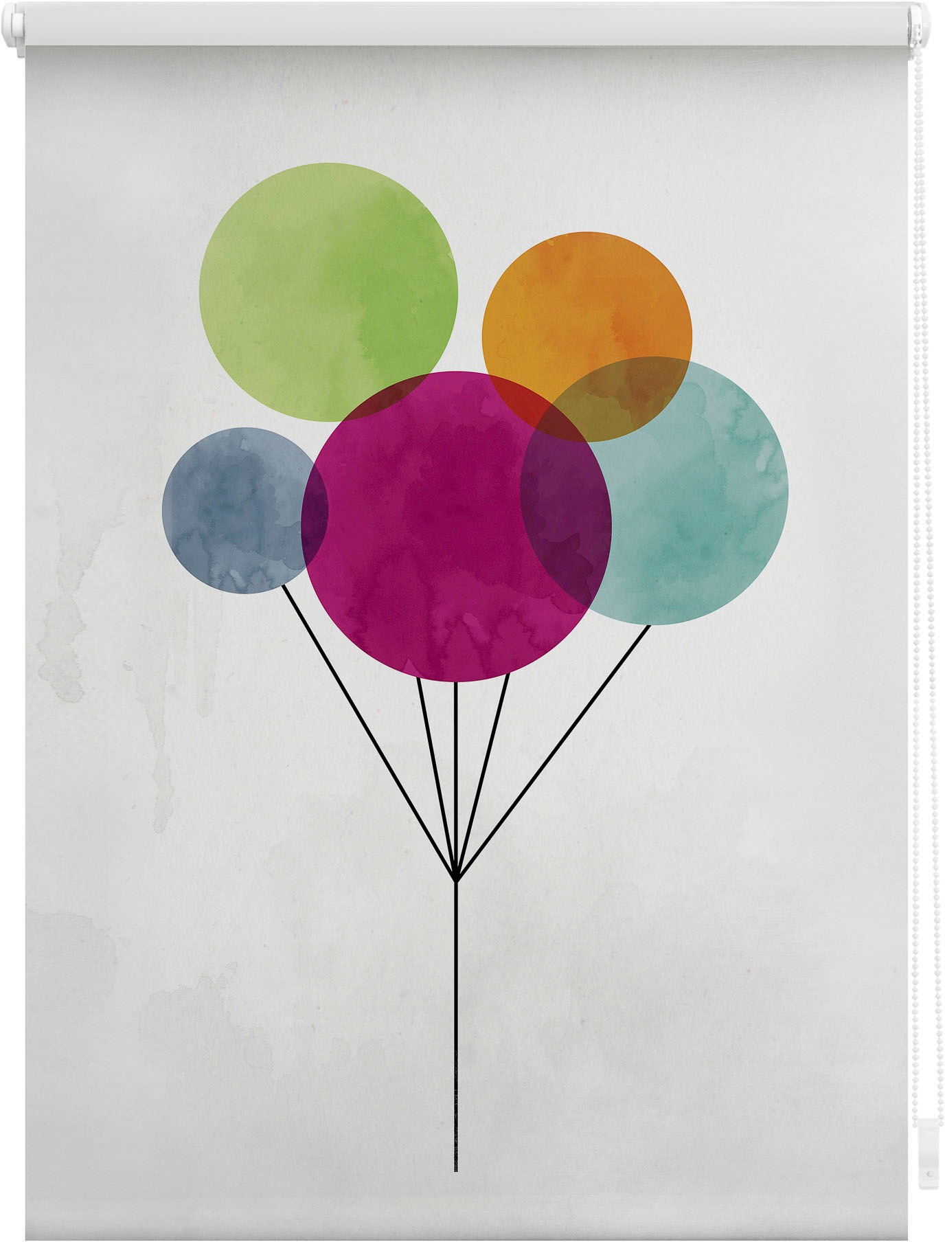 Ballon«, Seitenzugrollo Bohren, freihängend, online Motiv LICHTBLICK bedruckt bestellen Lichtschutz, bei ohne OTTO »Klemmfix ORIGINAL
