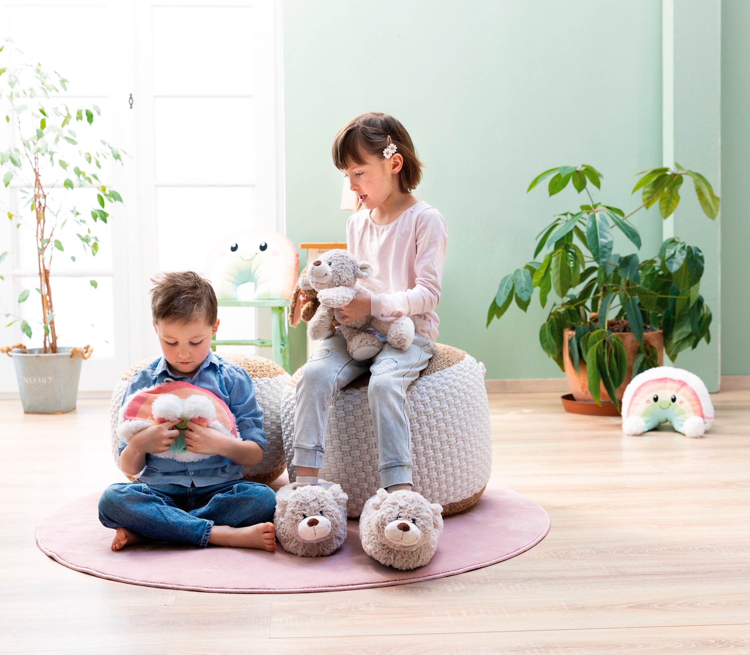 Nici Kuscheltier »Hase Lopino, 30 cm liegend«, liegend; enthält recyceltes Material