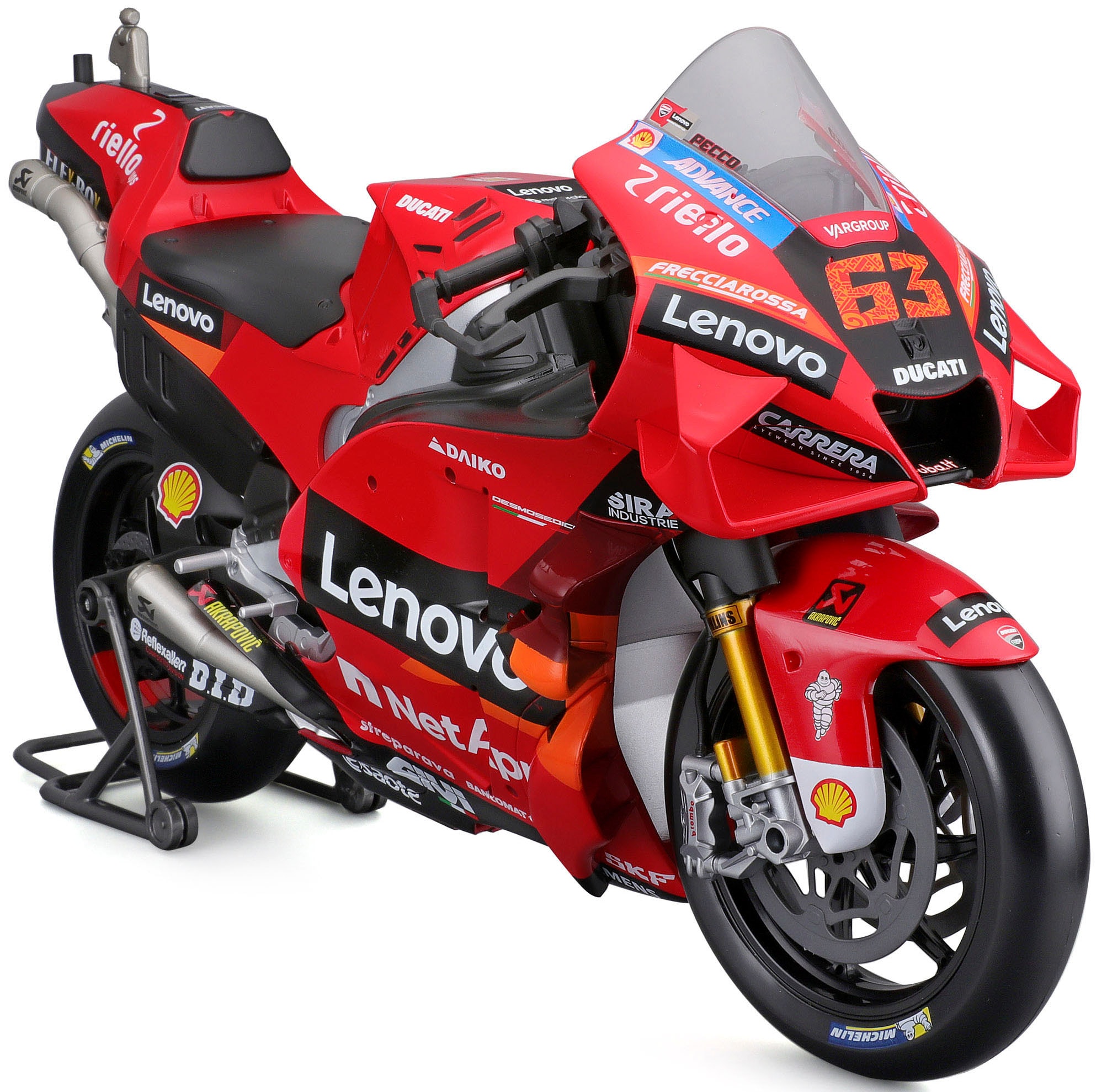 Maisto® Sammlerauto »Moto GP Ducati Lenovo ´22, #63 Francesco Bagnaia«, 1:6