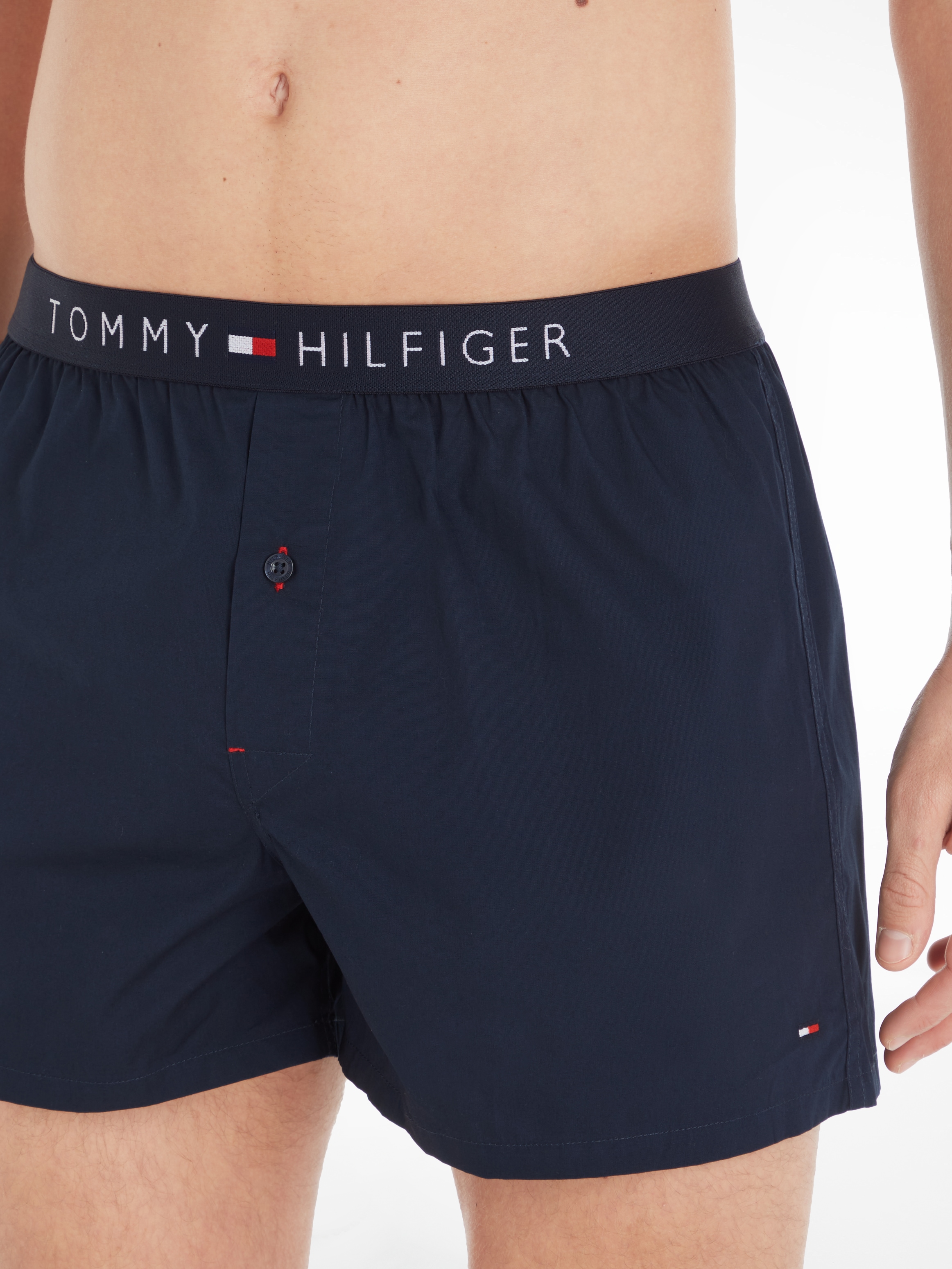 Tommy Hilfiger Underwear Webboxer, (1 St.), mit Logo am Bund