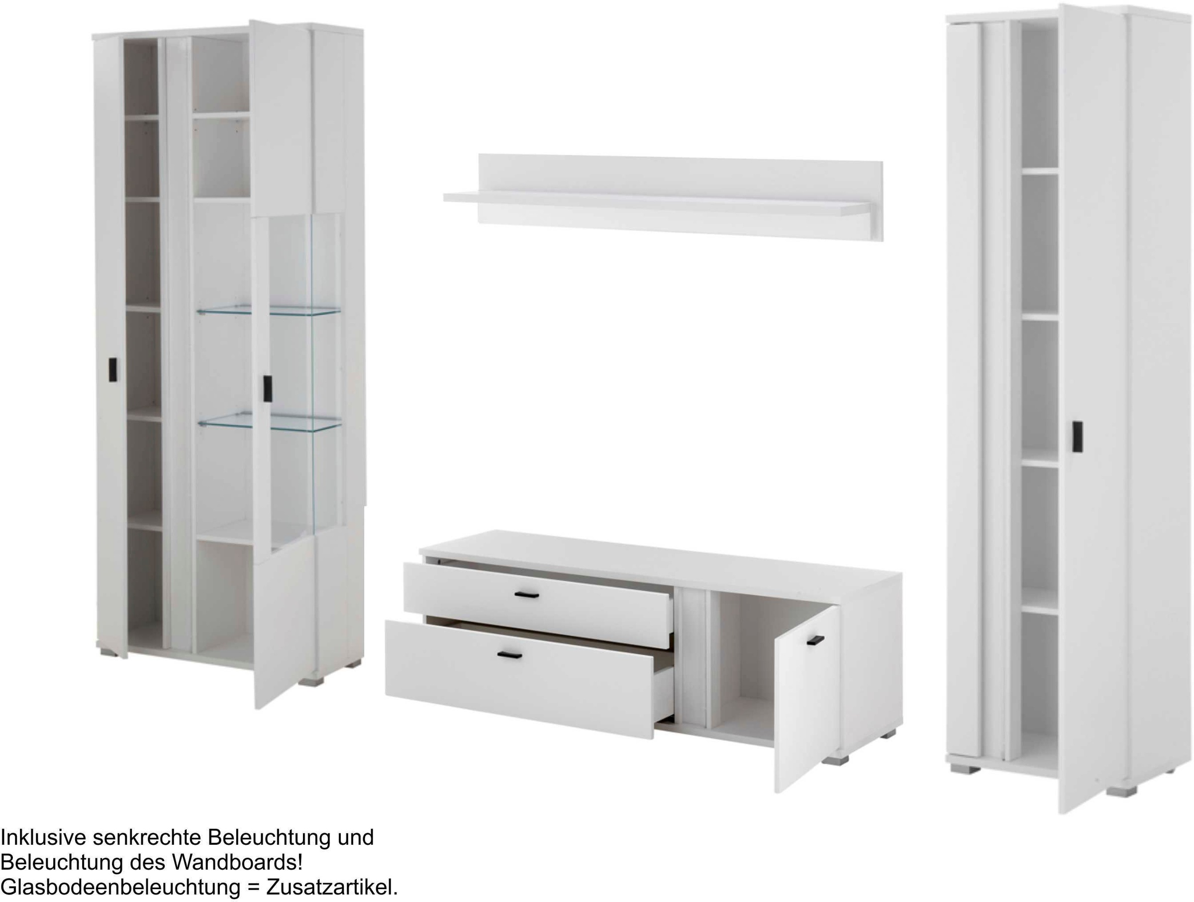 Home affaire Wohnwand »LONG ISLAND« Set, 4 Stk. tlg.