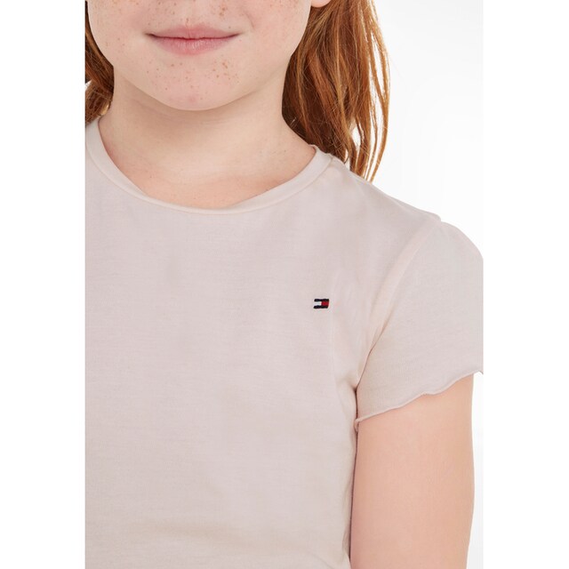 Tommy Hilfiger T-Shirt »ESSENTIAL RUFFLE SLEEVE TOP S/S«, mit kurzen Ärmeln  im OTTO Online Shop