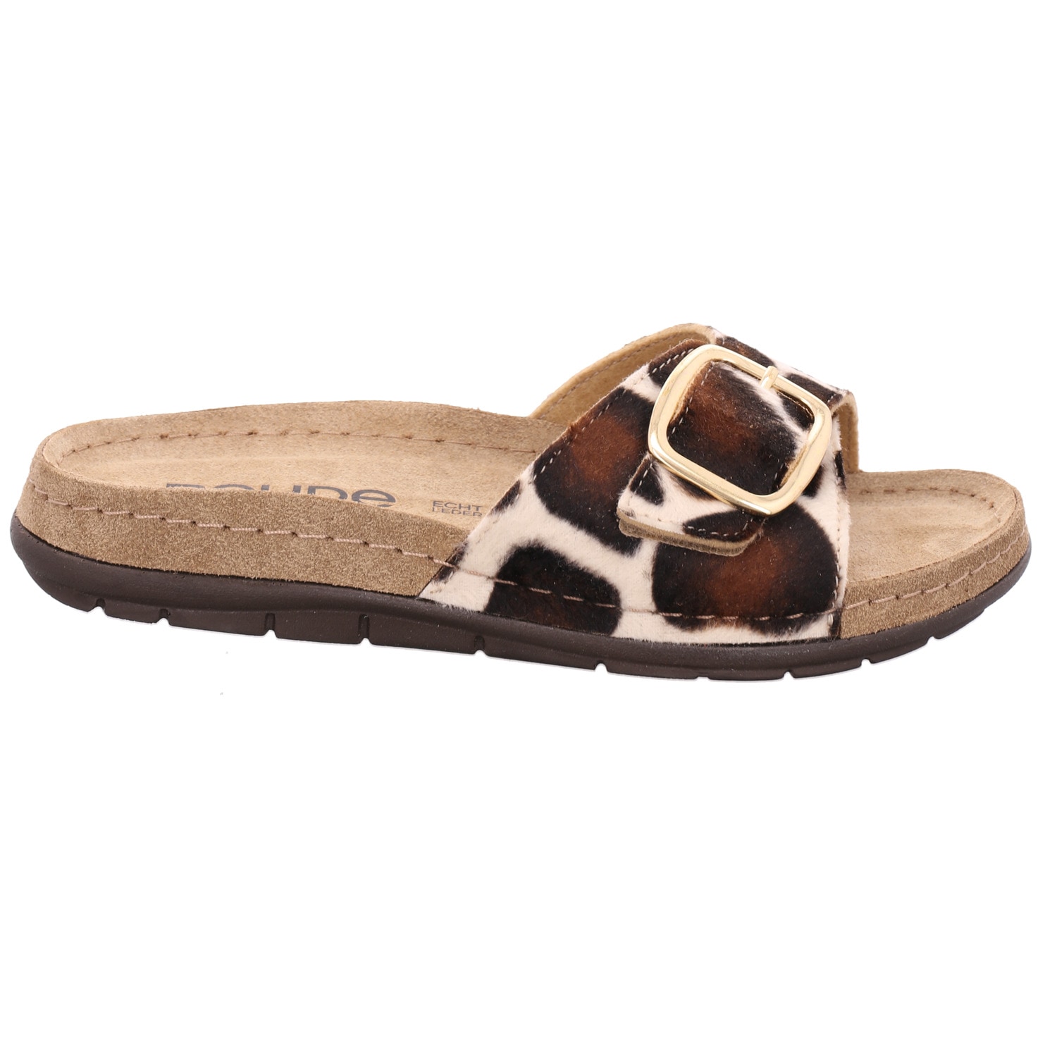 Rohde Pantolette »Rodigo Giraffe«  Sommerschuh, Urlaubsschuh mit Kuhfell-Print