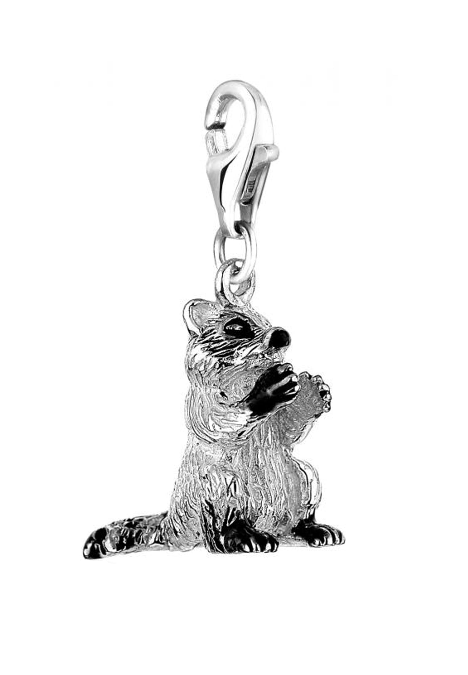 Nenalina Charm-Einhänger »Charm Bär Anhänger Emaille Tier 925 Silber«