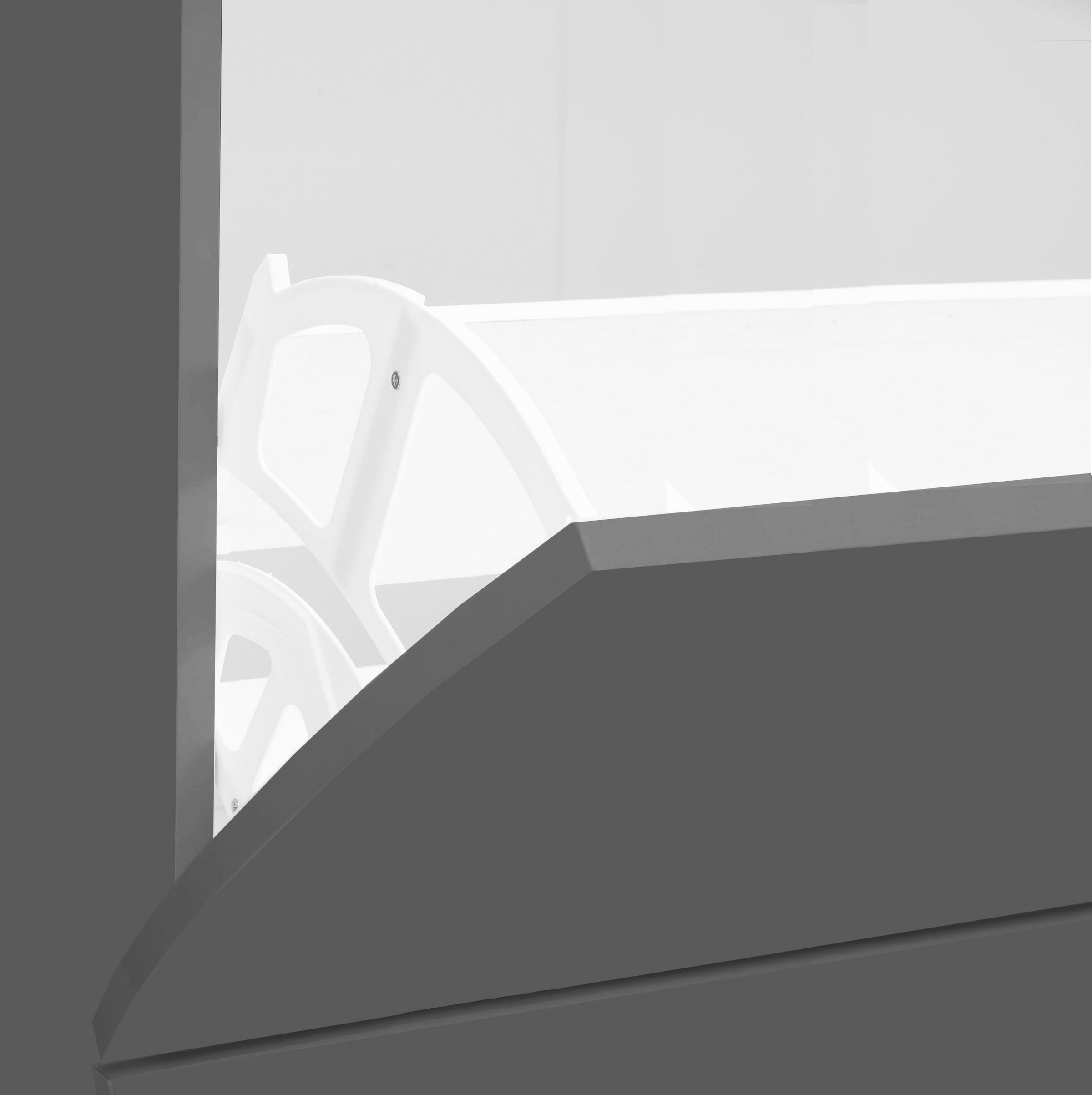 Home affaire Schuhschrank »Schuhschrank mit Klappen / Schuhkommode, Höhe 81 cm« onda 101 cm breit, Anthrazit,mit 2 klapptüren, made in italy
